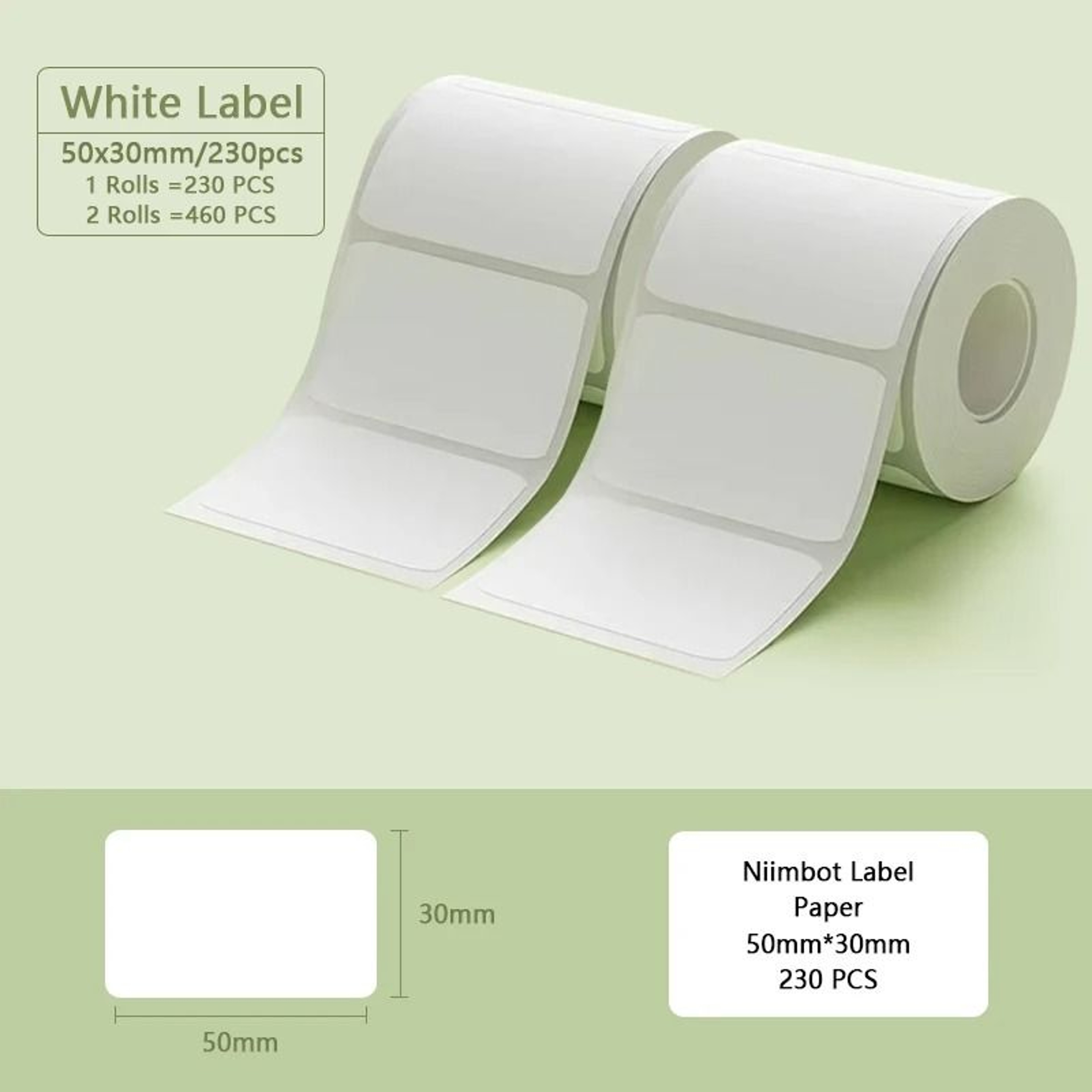Official Niimbot B1  B21 Waterproof White Thermal Label Paper Rolls Pack 2345 Rolls 7