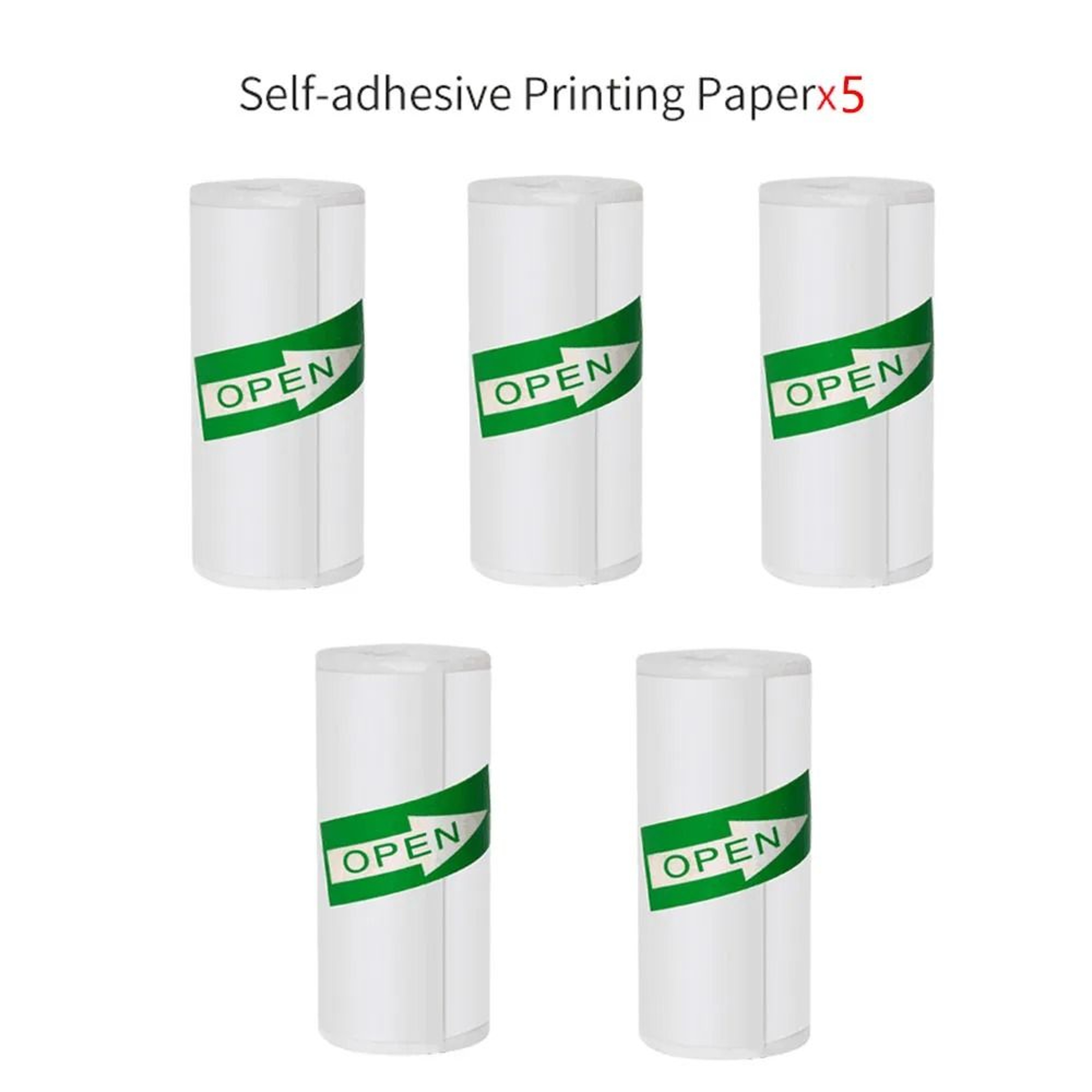 Mini Portable Thermal Paper Rolls HD 57x25mm SelfAdhesive Sticker Label Rolls For Pocket Printers 8