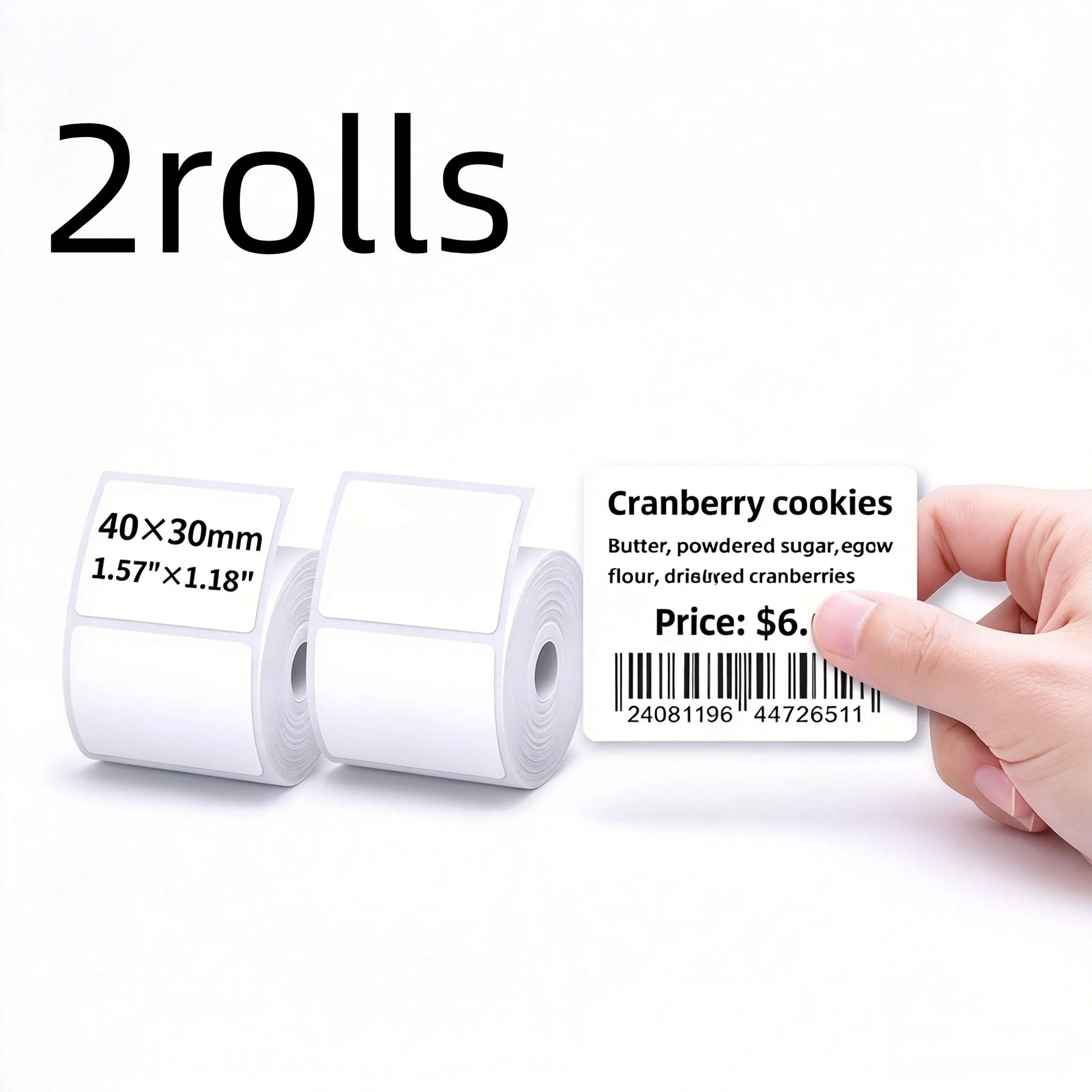 Wireless Bluetooth Thermal Label Maker For Colorful Paper  Stickers For Small Business Retail  Bake 12