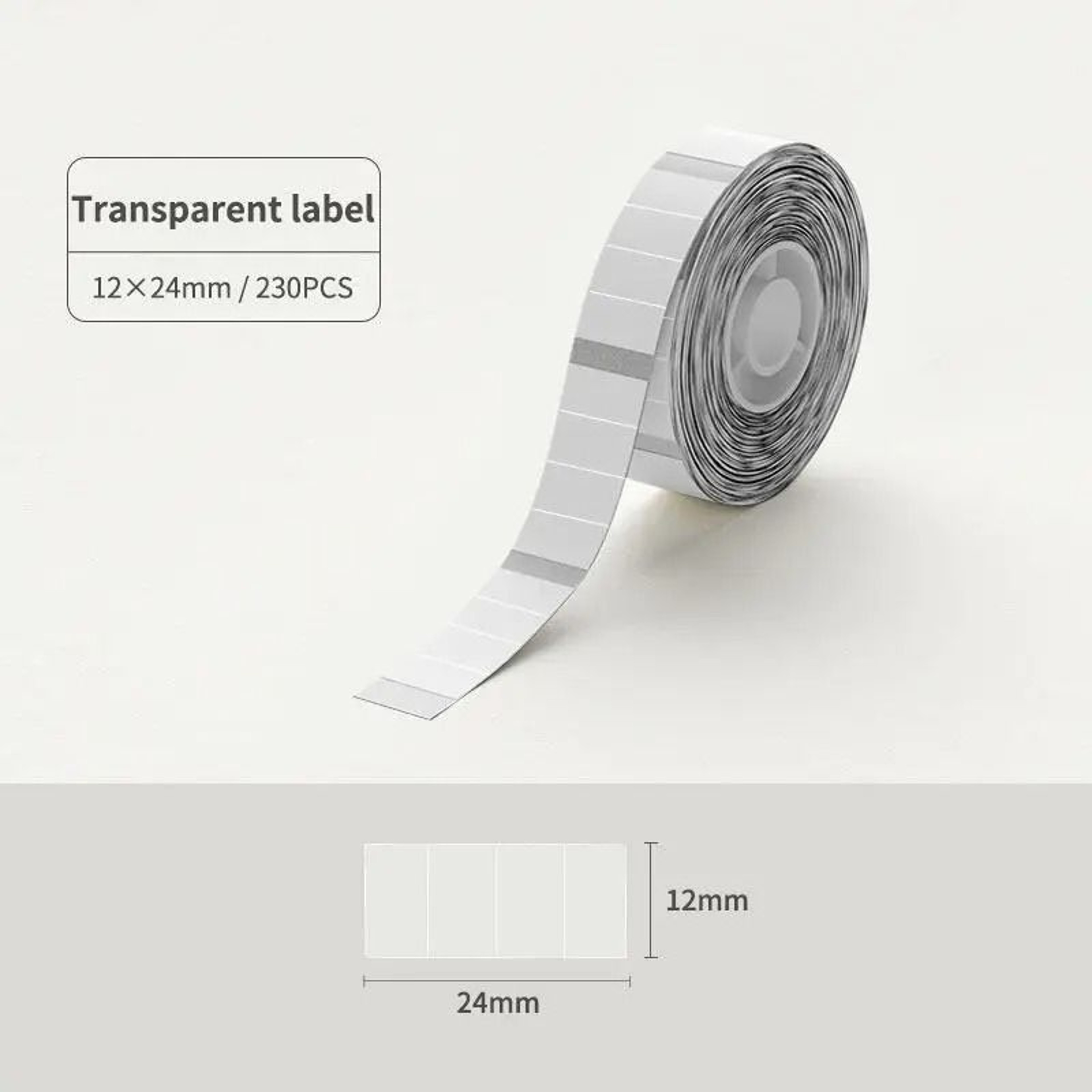 Niimbot D11 D110 Transparent  White SelfAdhesive Label Sticker Rolls 10