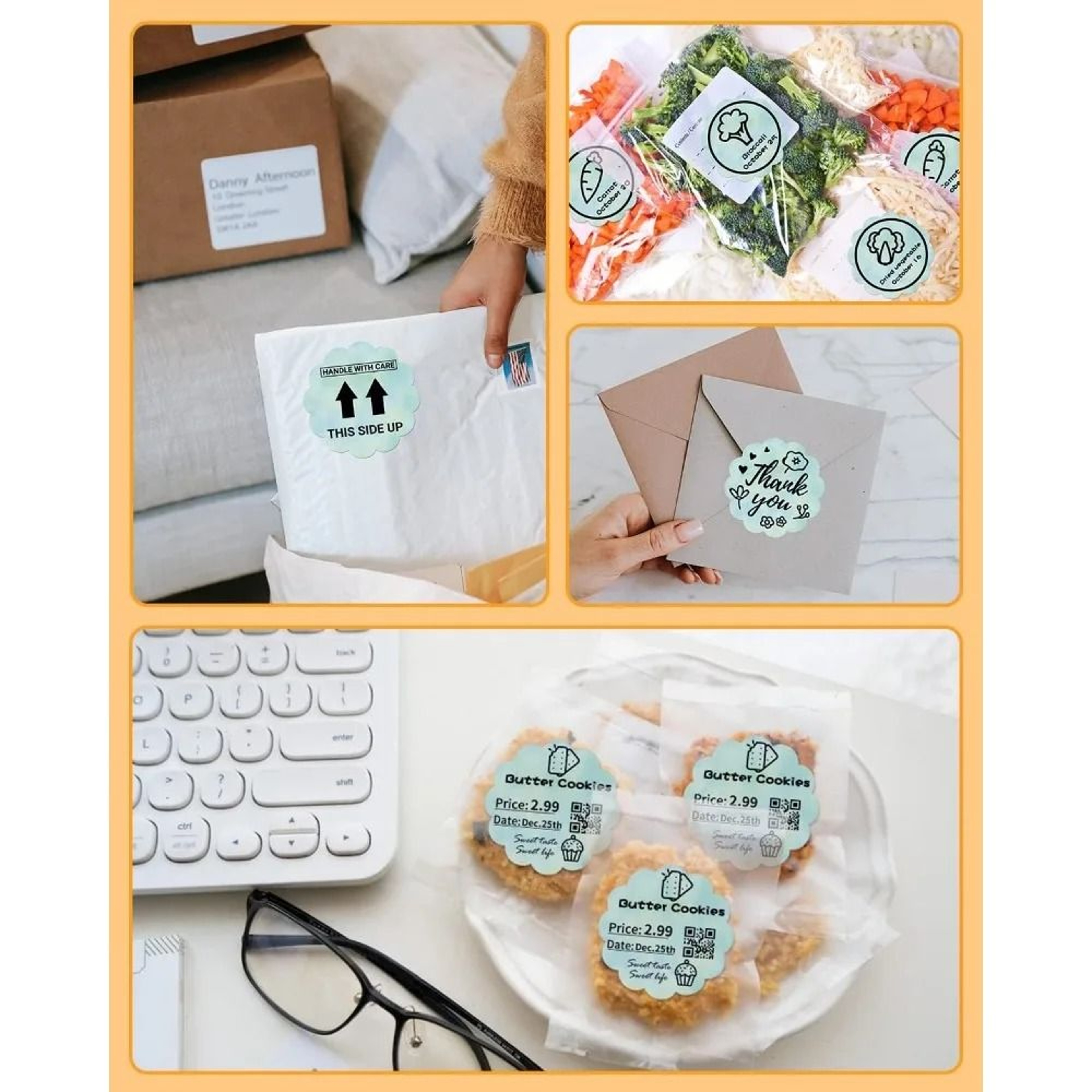 Phomemo 5001000 Pcs Round Thermal Label Paper Waterproof Stickers For 241 Printer 3