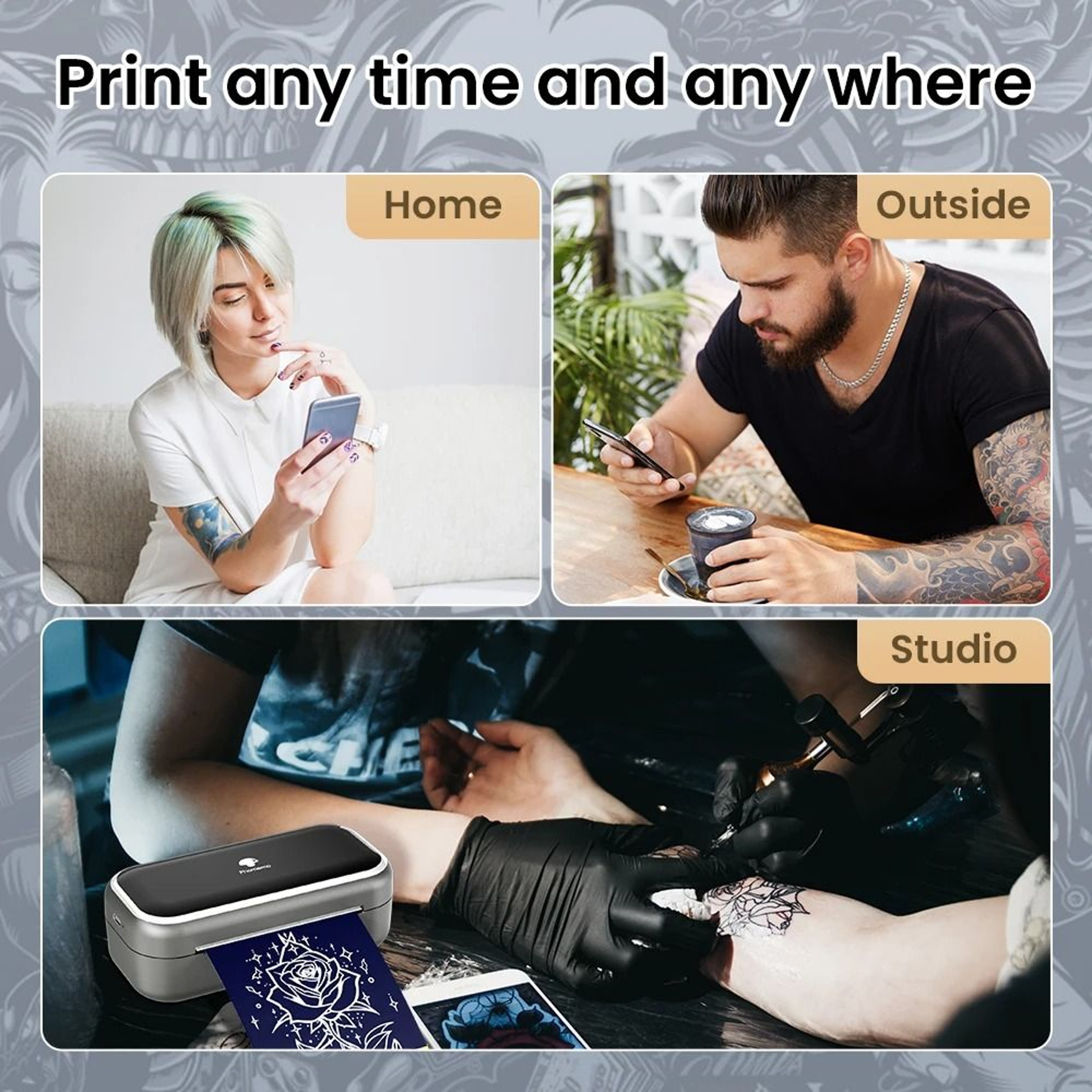 Phomemo TP31 Wireless Bluetooth Mini Tattoo Stencil Printer For Artists  Beginners 5