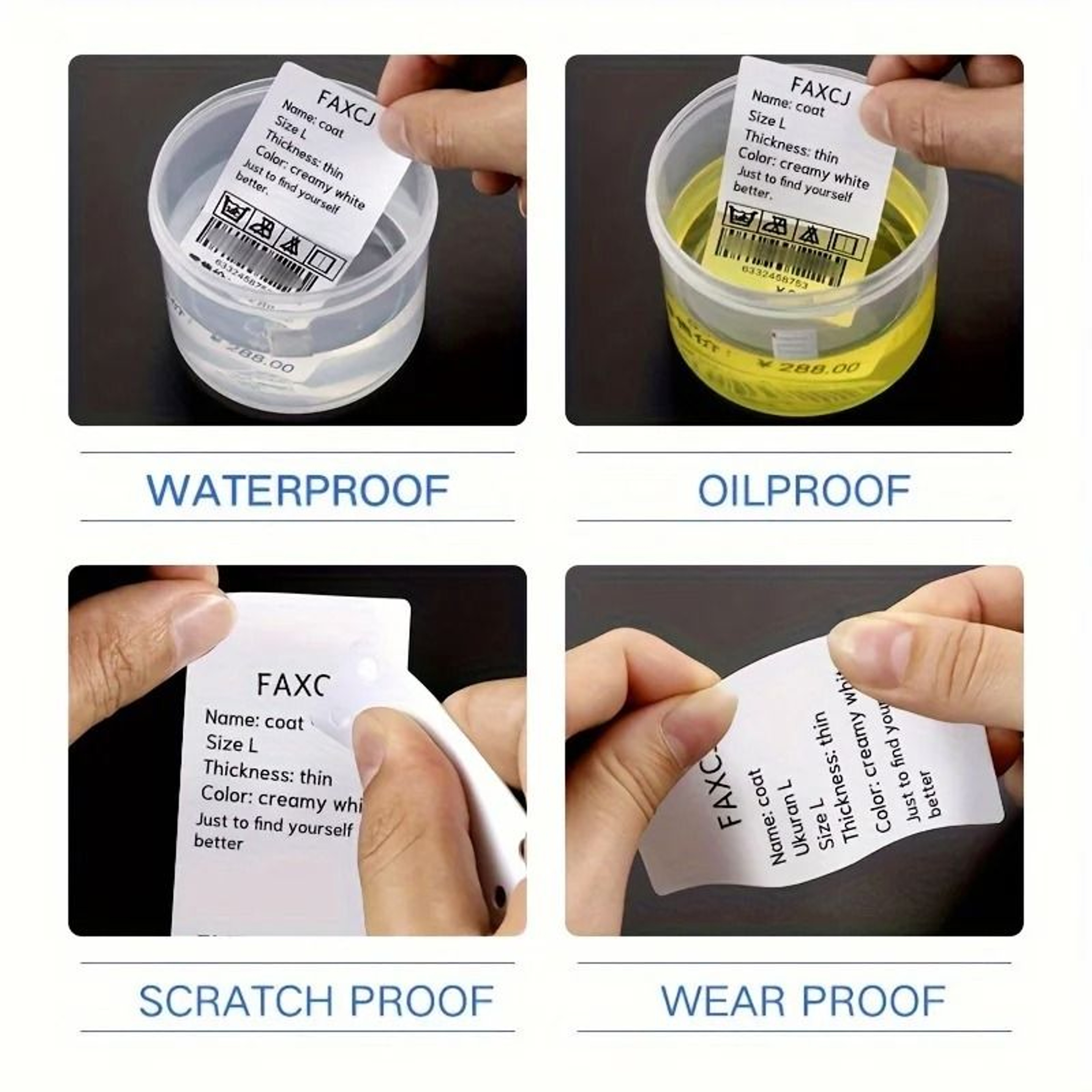 NiiMBOT White Thermal Label Paper Waterproof SelfAdhesive Sticker Rolls For B1  B21 Printer 5