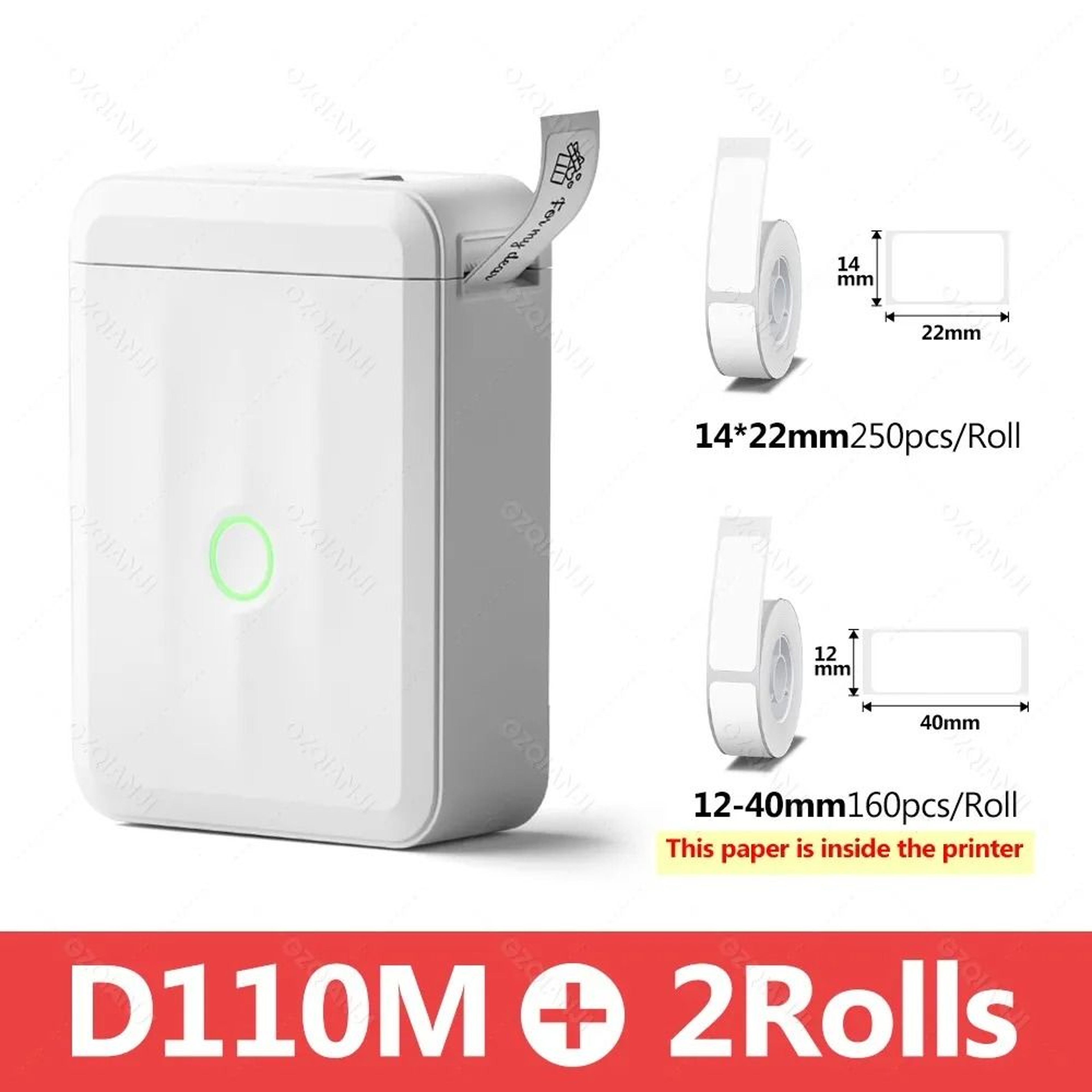 Niimbot D110 Smart Portable Label Printer Mini Pocket Bluetooth Thermal Sticker Maker 8