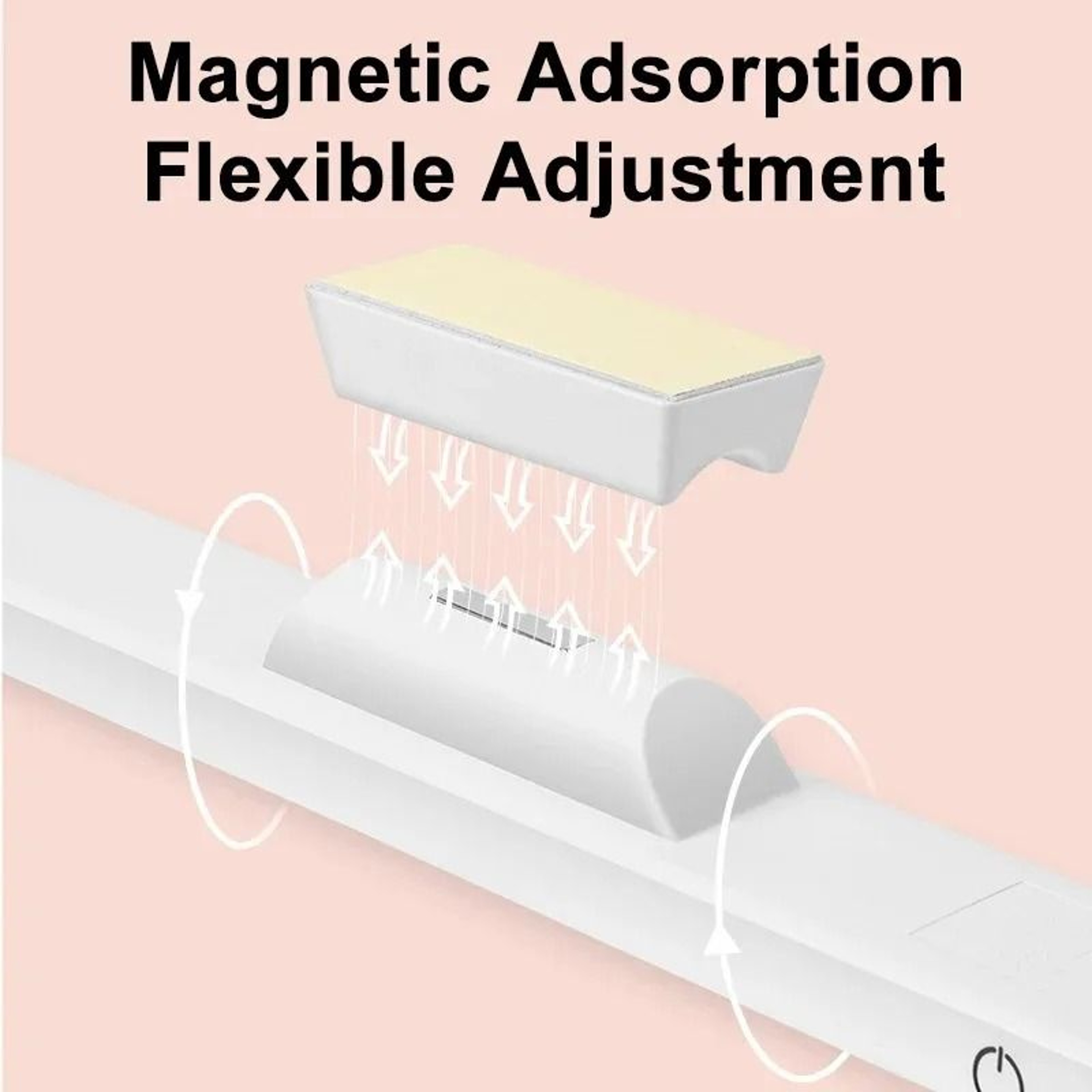 Magnetic Hanging LED Desk Lamp USB Rechargeable Stepless Dimming Reading  Night Light 4