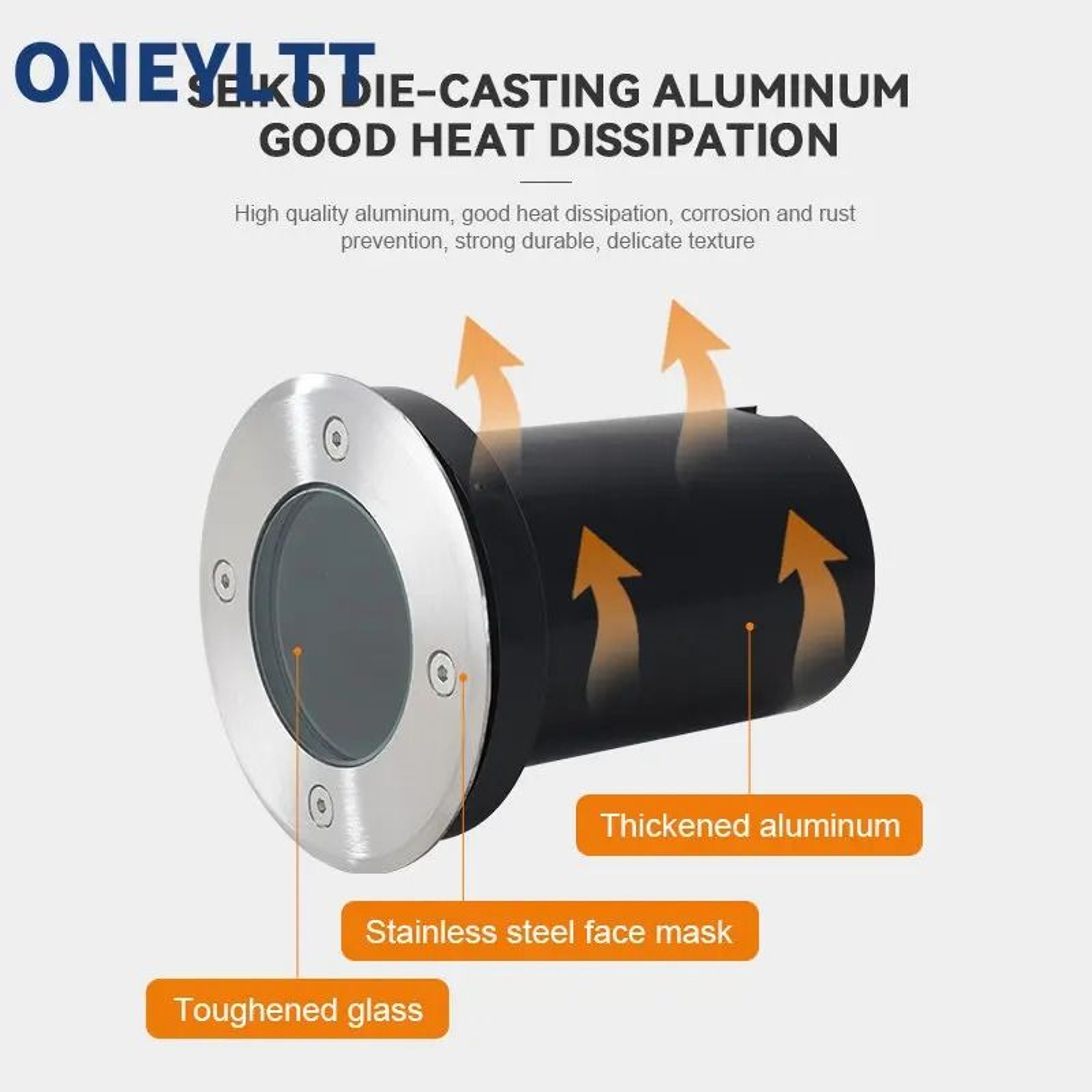 Outdoor Waterproof GU10 InGround Well Light  Stainless Steel Buried Landscape Spot Fixture 2