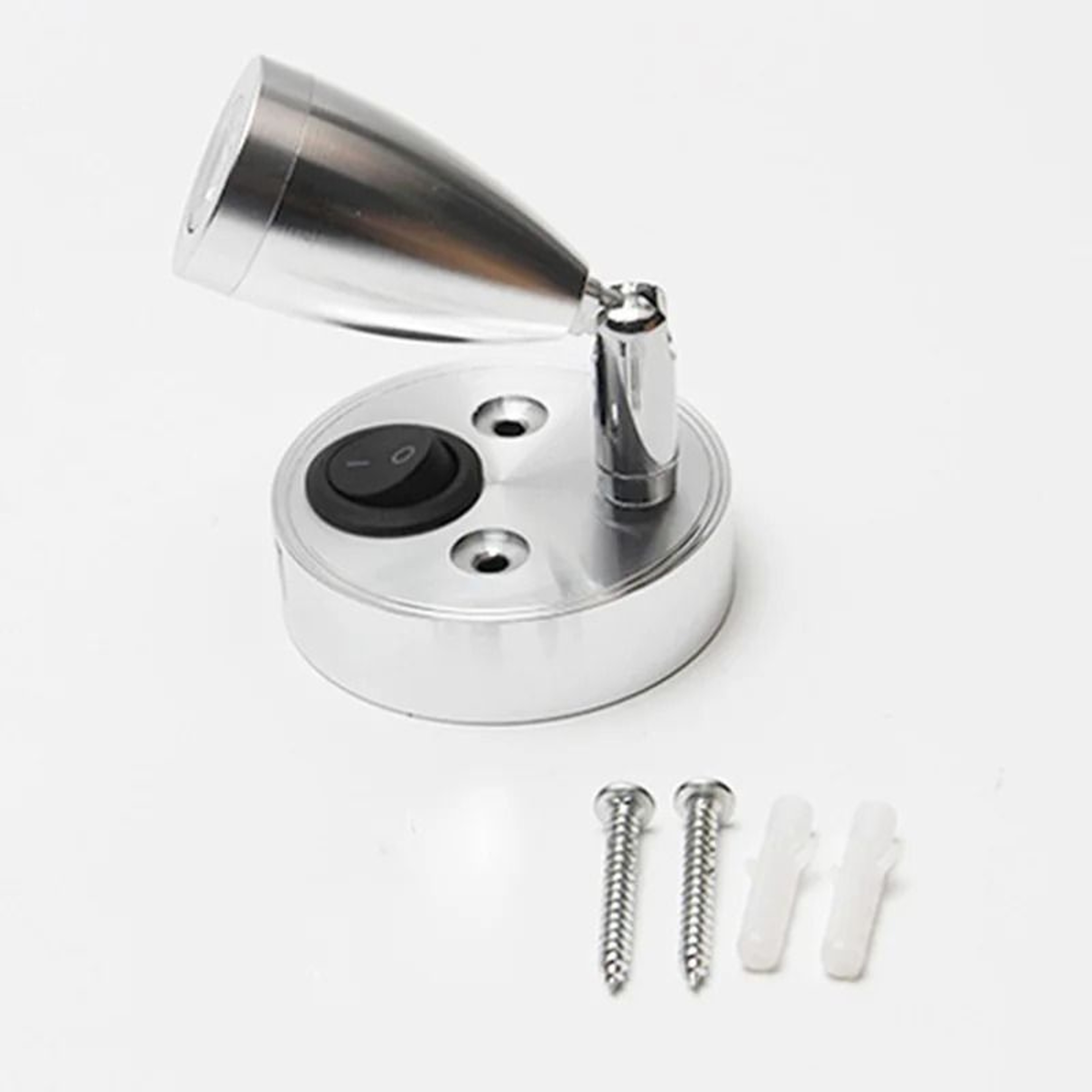 DC 12V LED RV Reading Spotlight  3W Aluminum Adjustable Wall Lamp With Switch 5