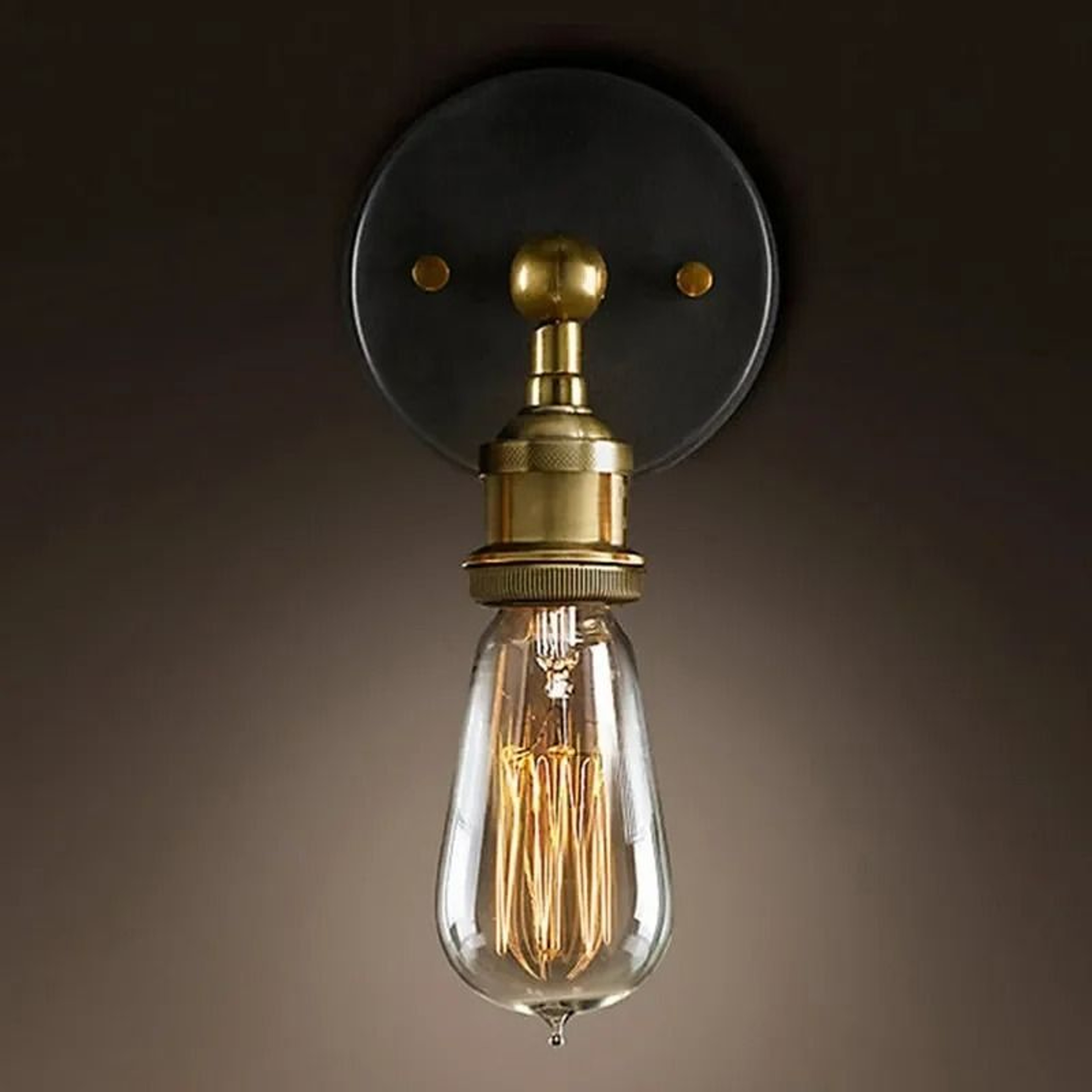 Vintage American Industrial Wall Sconce  Retro E27 Iron Lamp For Bedroom  Hallway 3