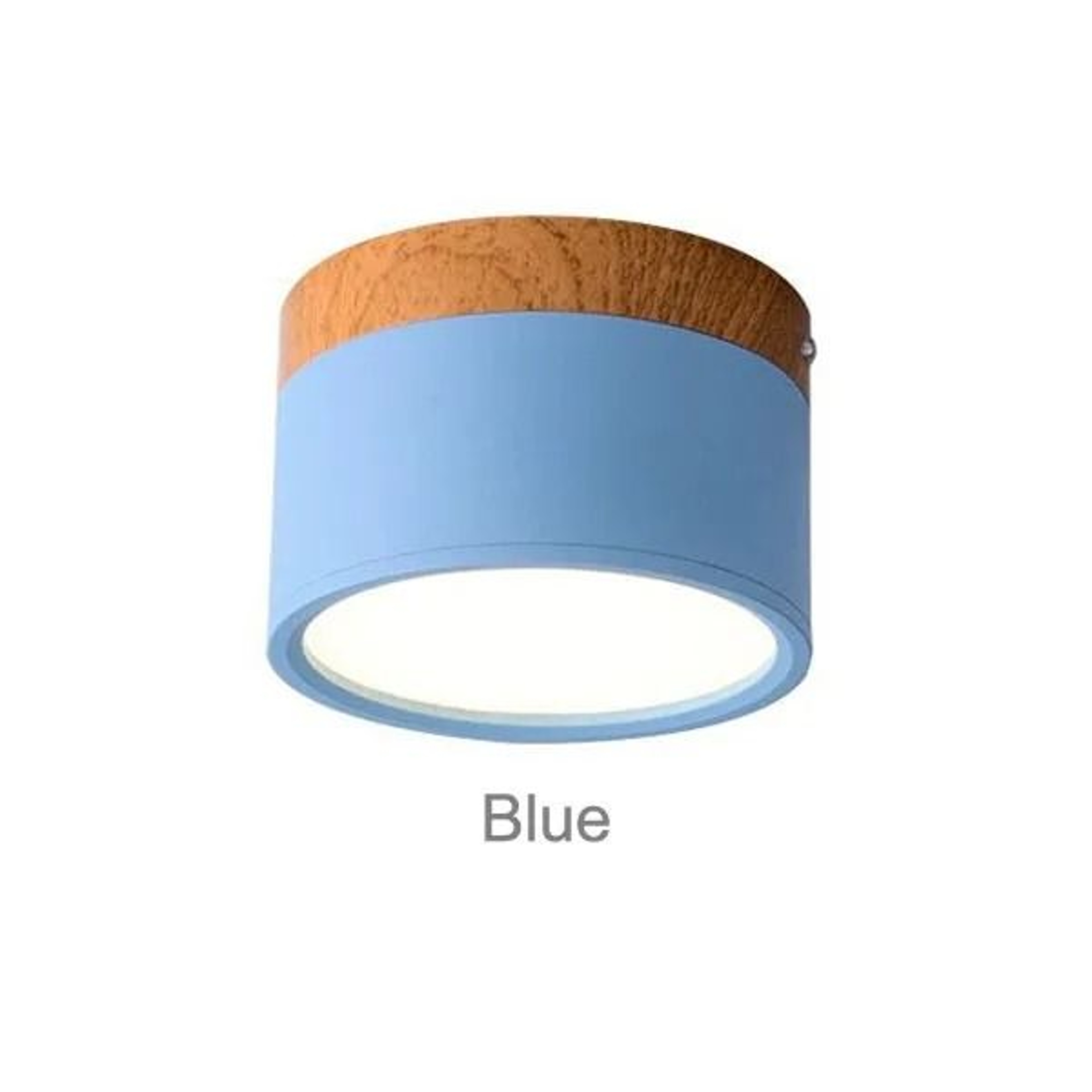 Nordic Wood Dimmable LED Downlight  Modern SurfaceMount Ceiling Spotlight 12