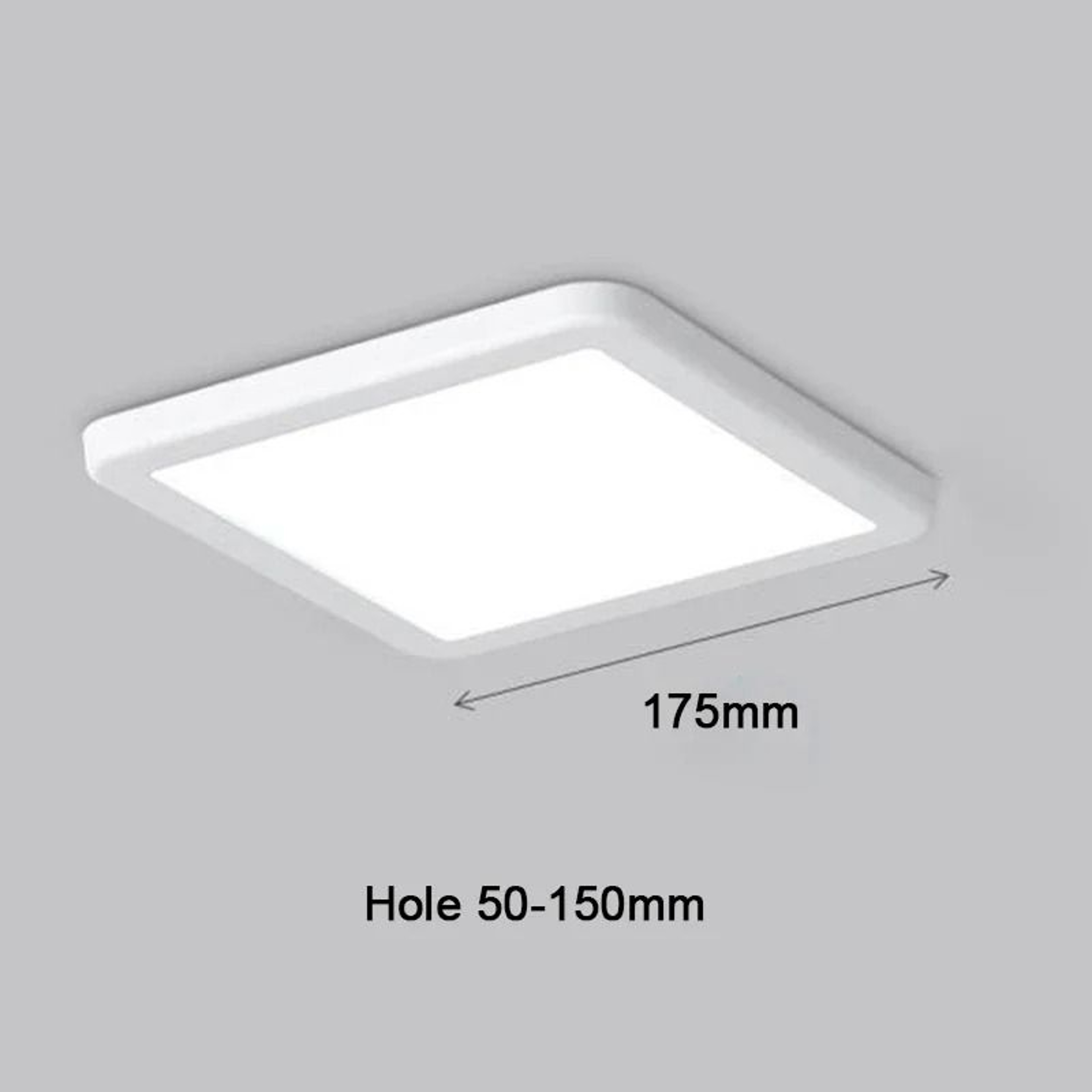 UltraThin Adjustable LED Ceiling Panel Downlight  Fit 50mm200mm Cutout Holes 13