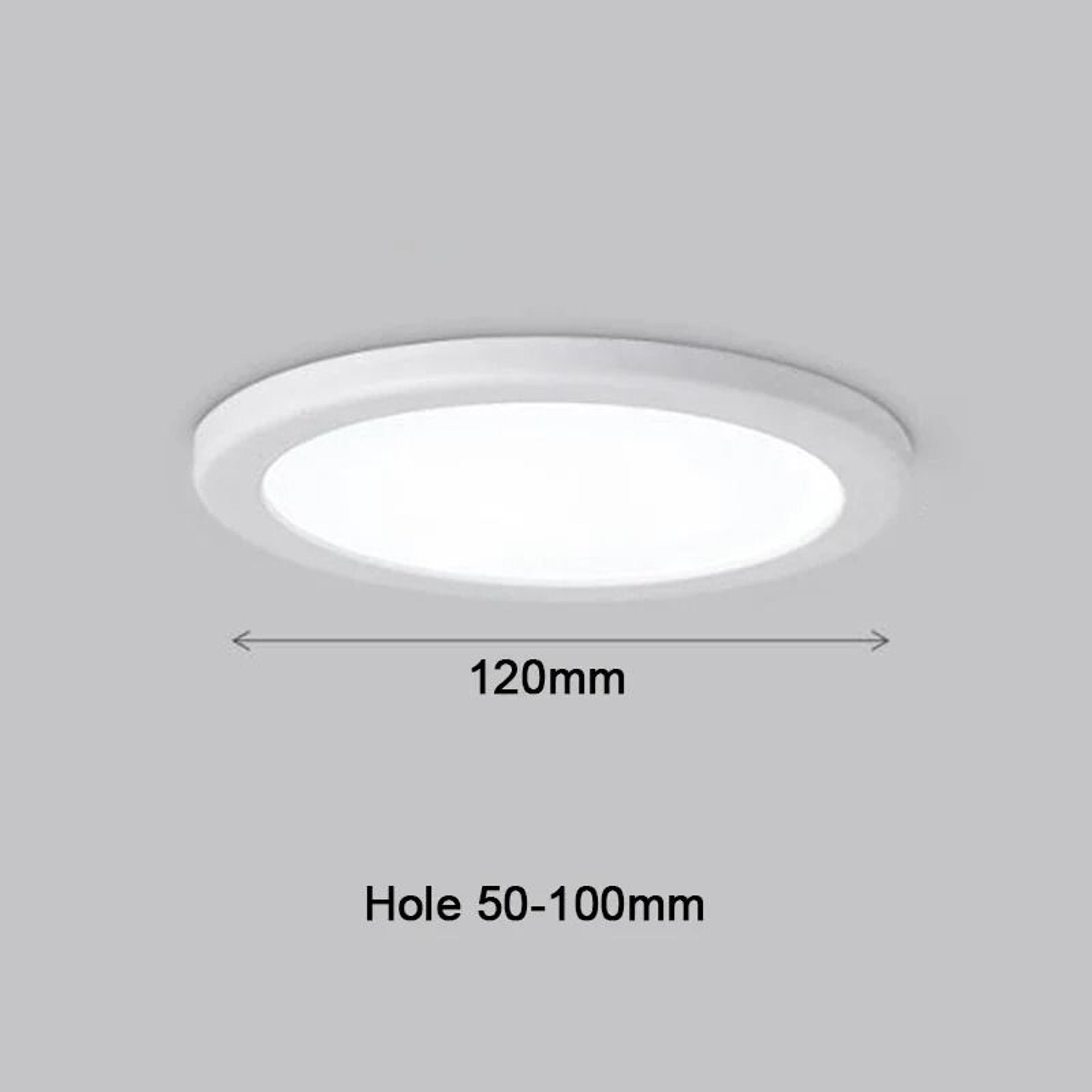 UltraThin Adjustable LED Ceiling Panel Downlight  Fit 50mm200mm Cutout Holes 6