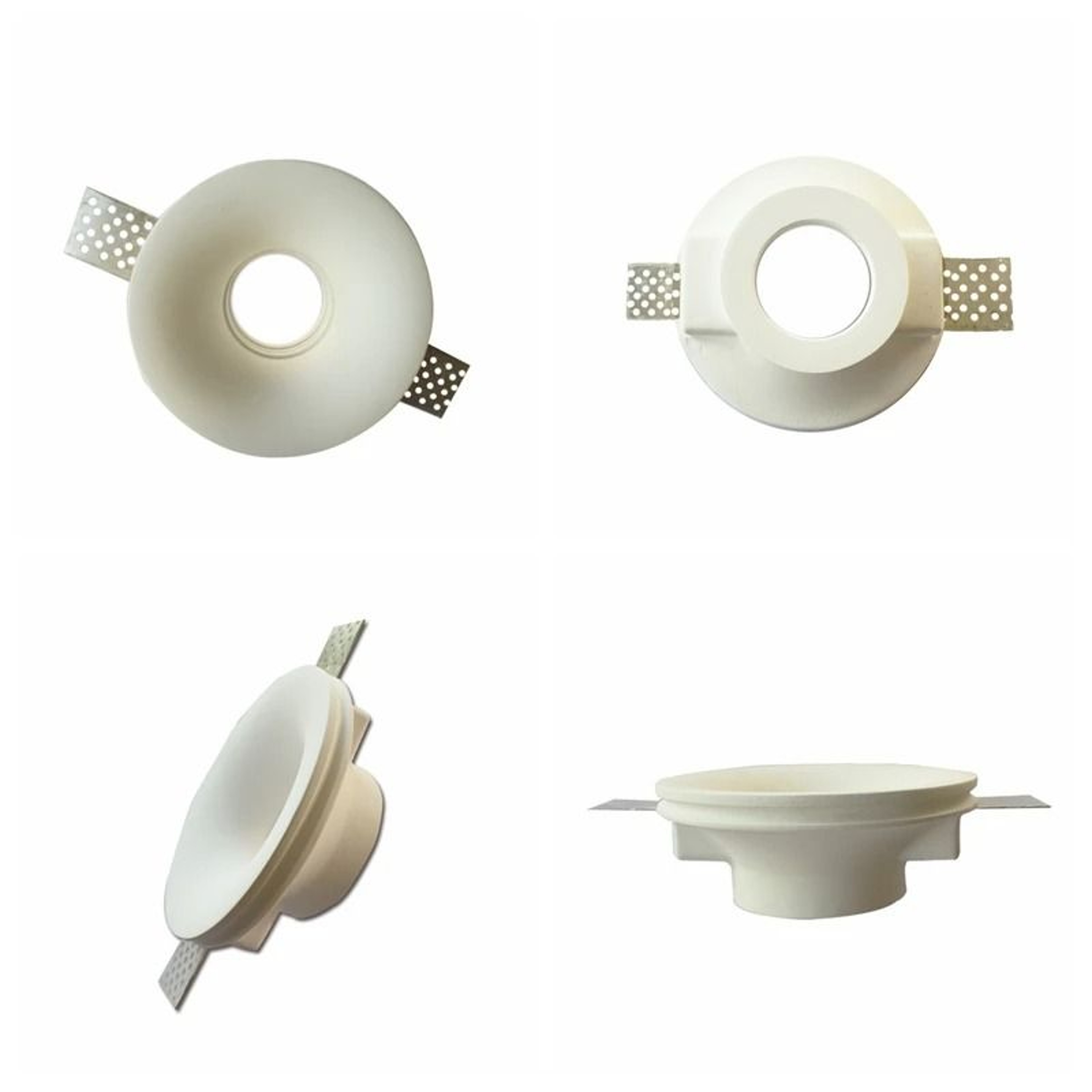 Trimless Recessed Gypsum Downlight  Borderless AntiGlare GU10 Plaster Ceiling Spotlight 4