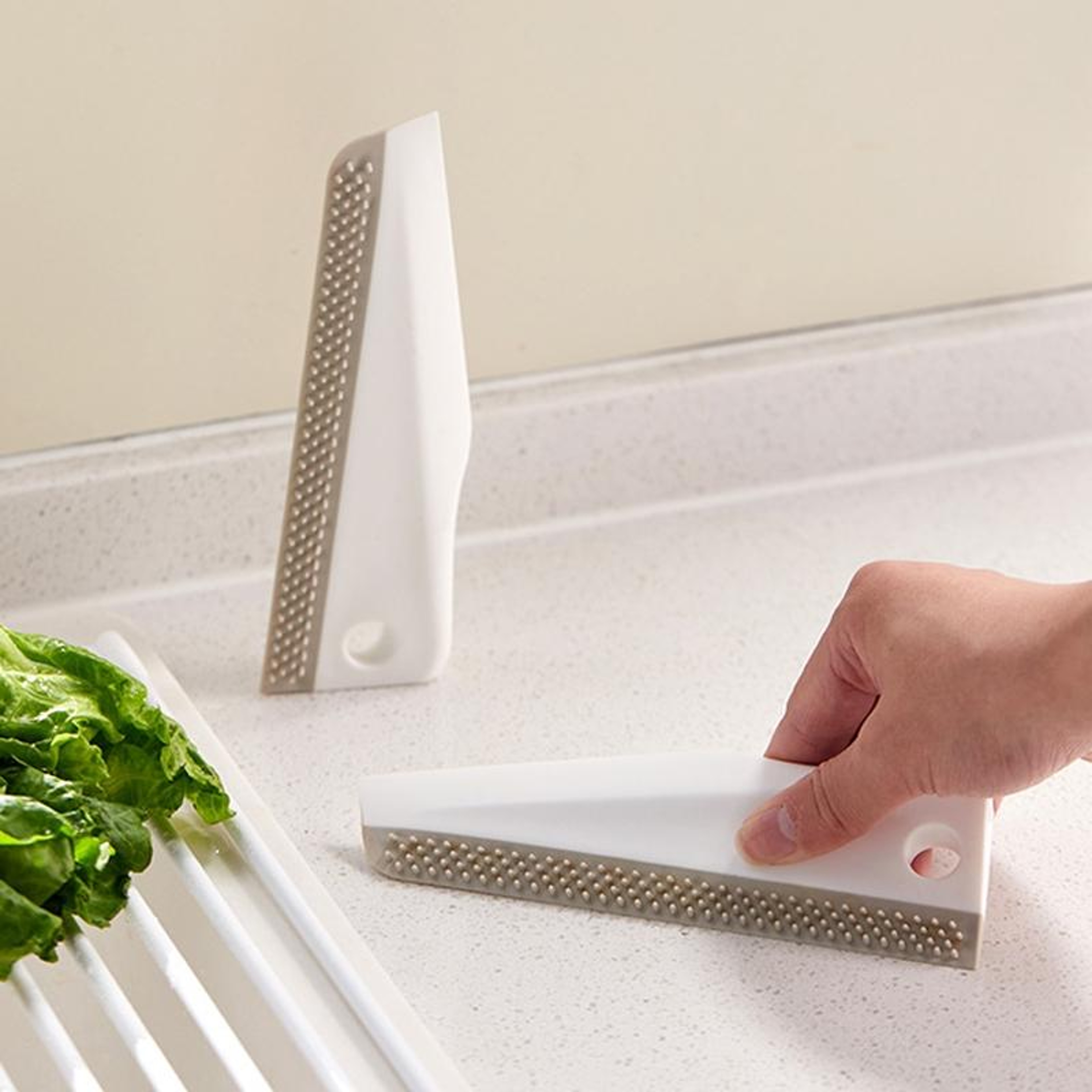 Multifunctional Kitchen Bathroom Countertop Cleaning Scraper  Adhesive & Stain Remover Tool – view 2