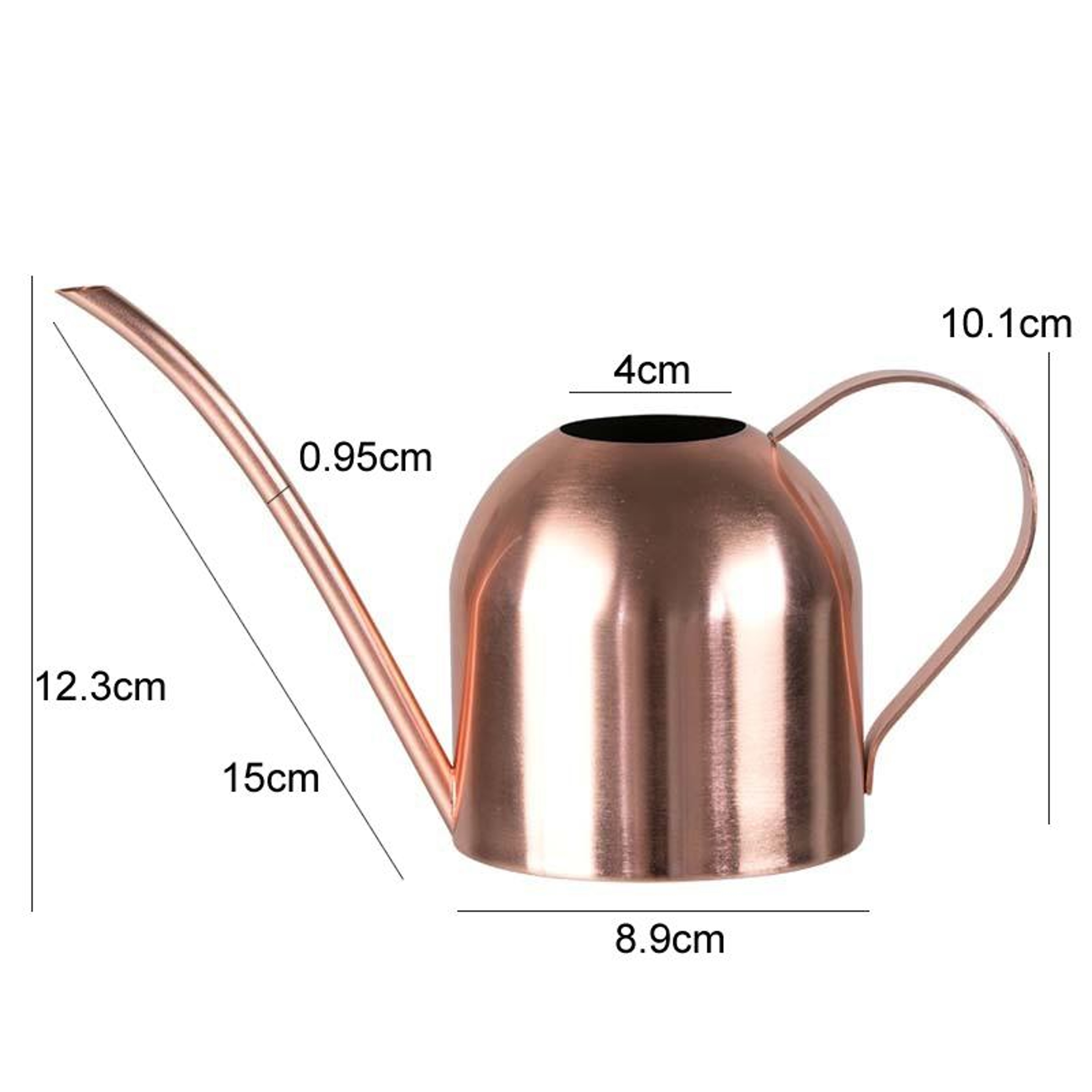 Stainless Steel Long Spout Watering Can for Indoor Plants and Gardening Sand Gold – view 3