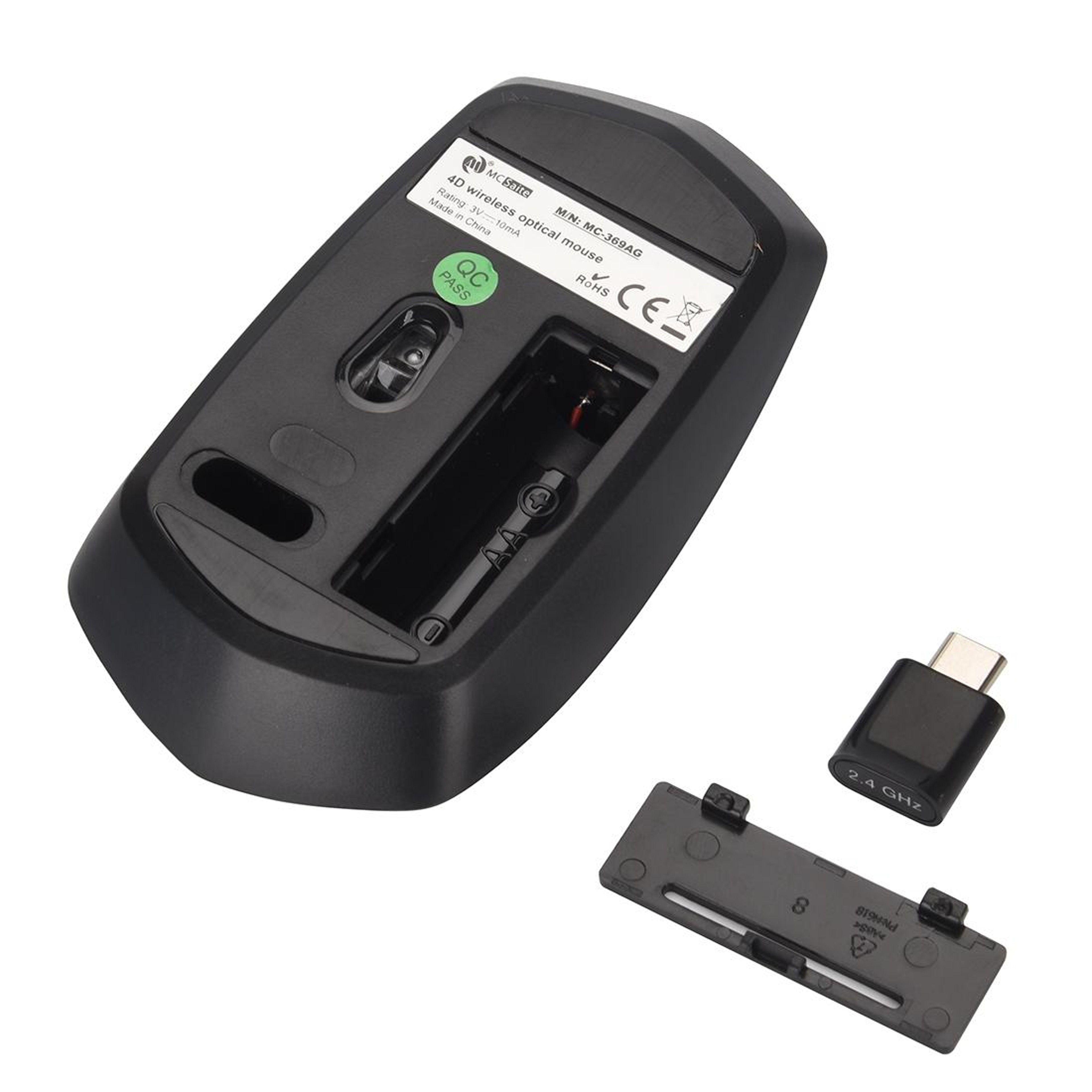 Wireless Mouse  Adjustable Portable Button Optical Mouse – view 4