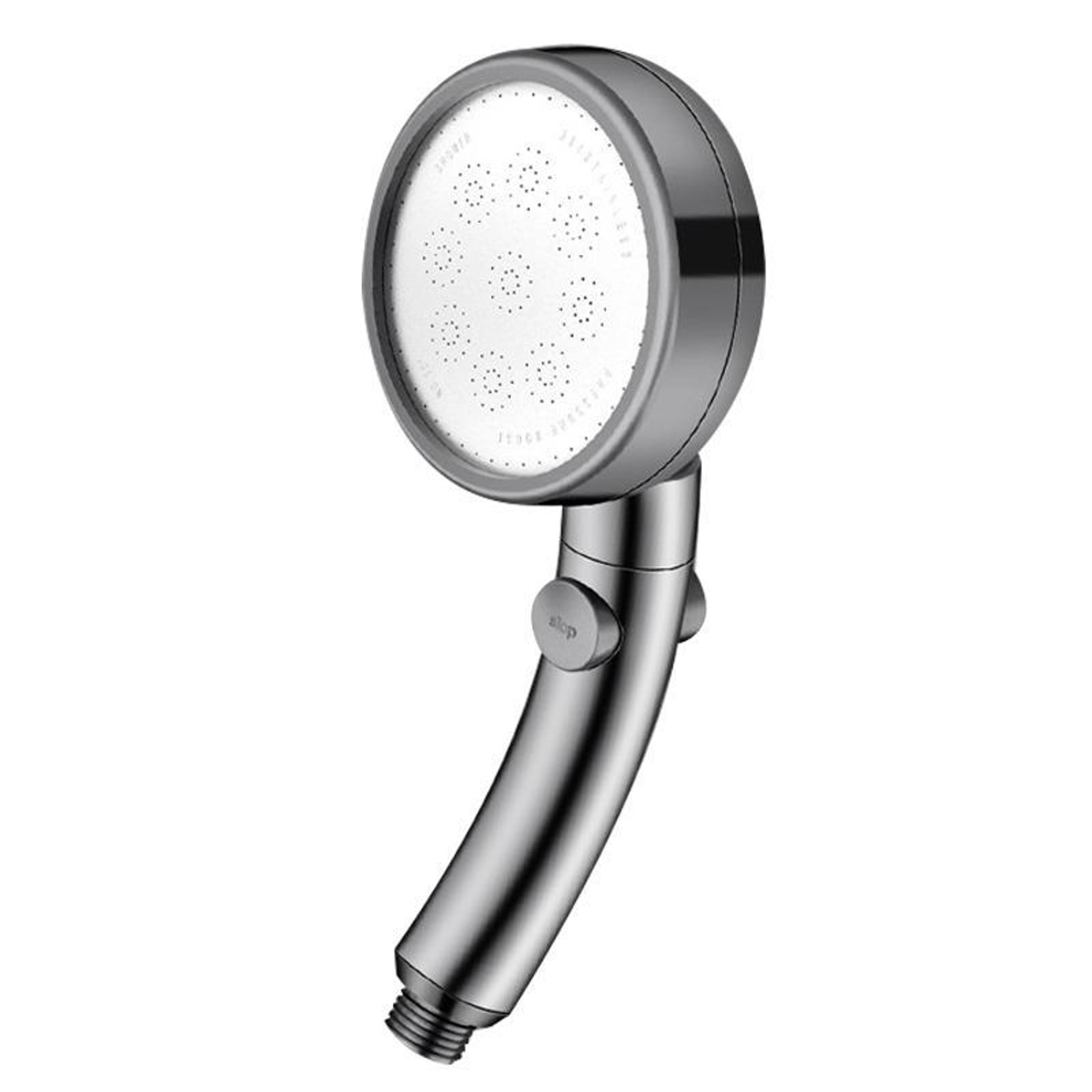 Dual Use High Pressure Handheld & Overhead Shower Head Metal Gray – view 1