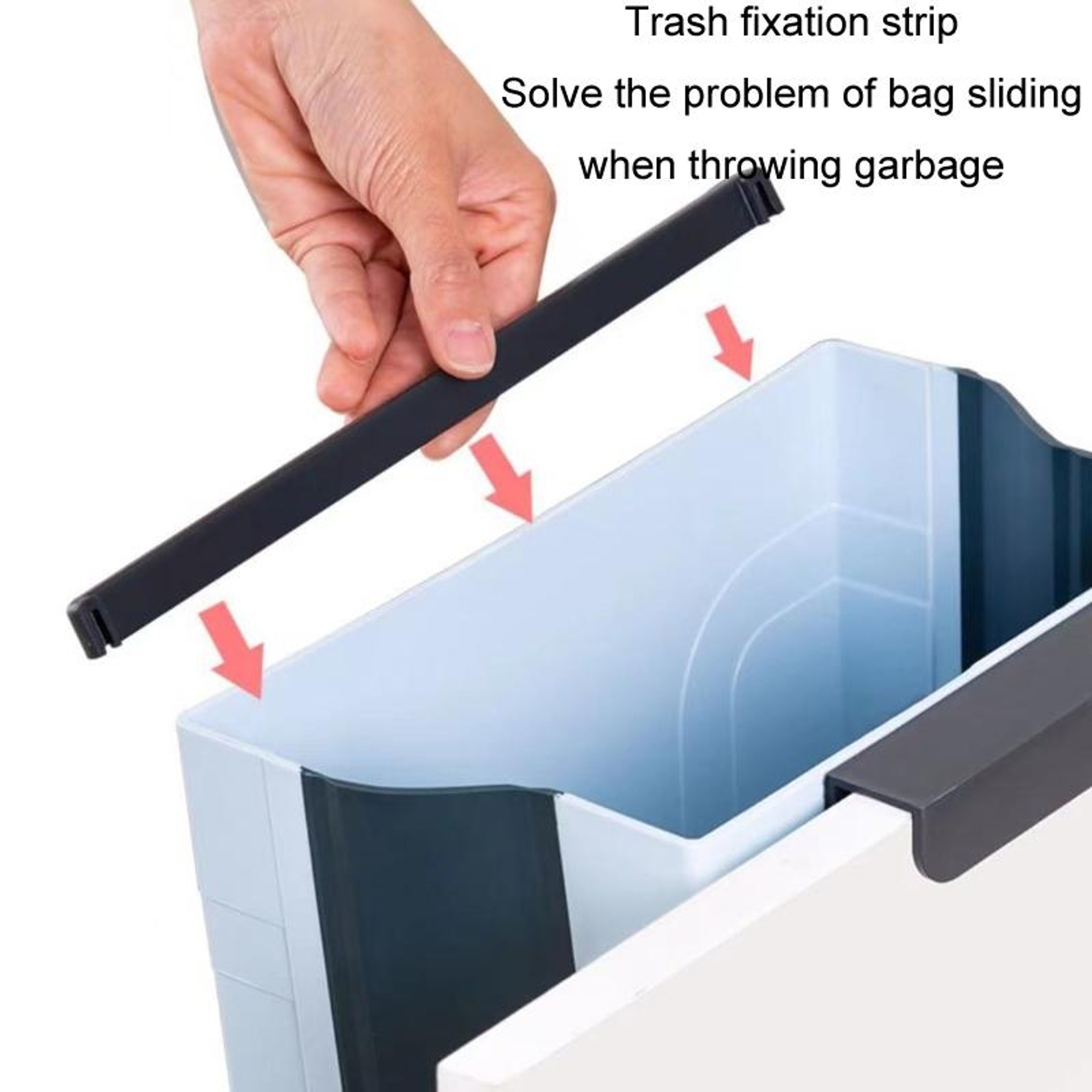 Space-Saving hanging trash can & folding trash bin Kitchen Cabinet kitchen cabinet trash can – view 4