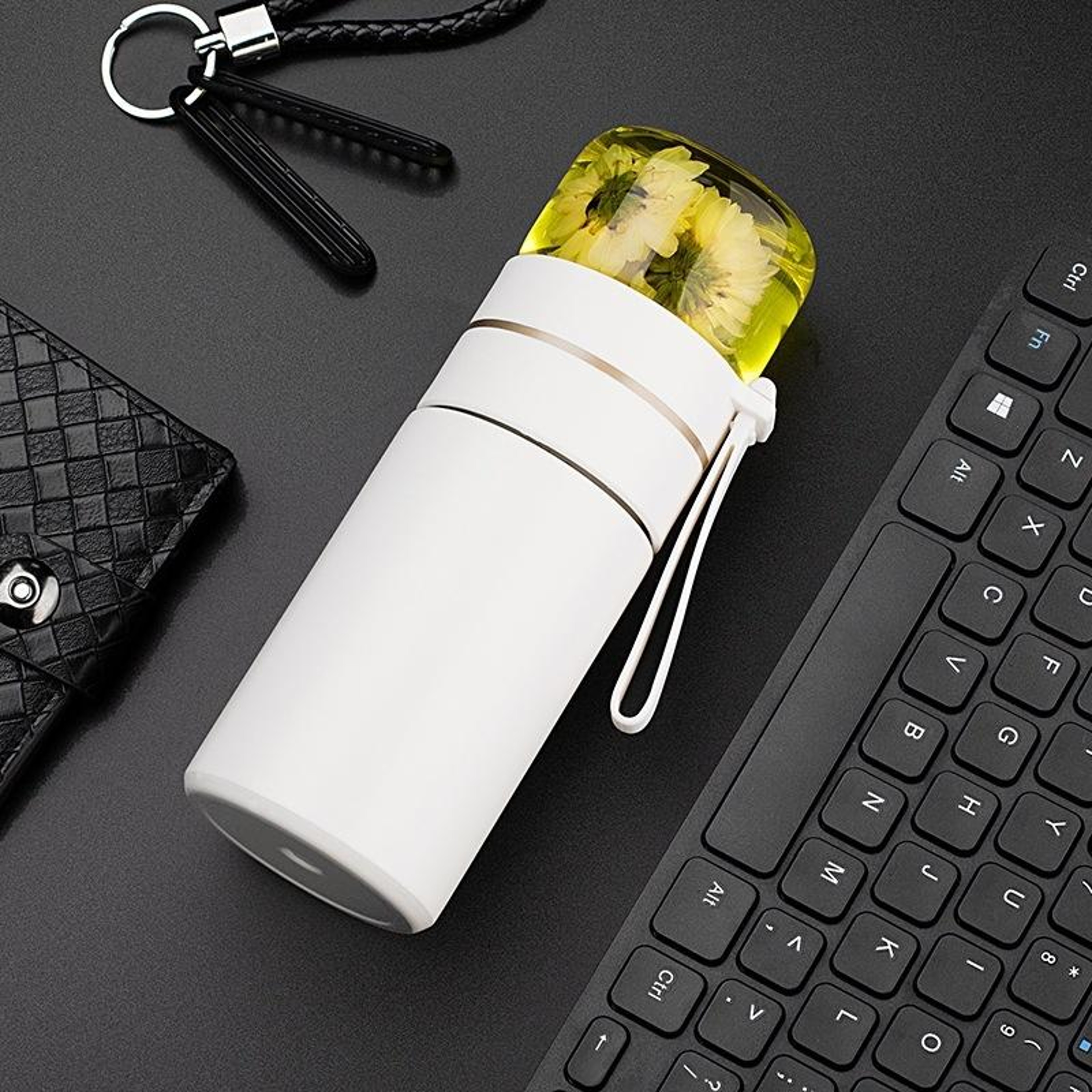 Stainless Steel Thermos Cup with Tea Infuser Vacuum Insulated Leak Proof Travel Tea Mug – view 8