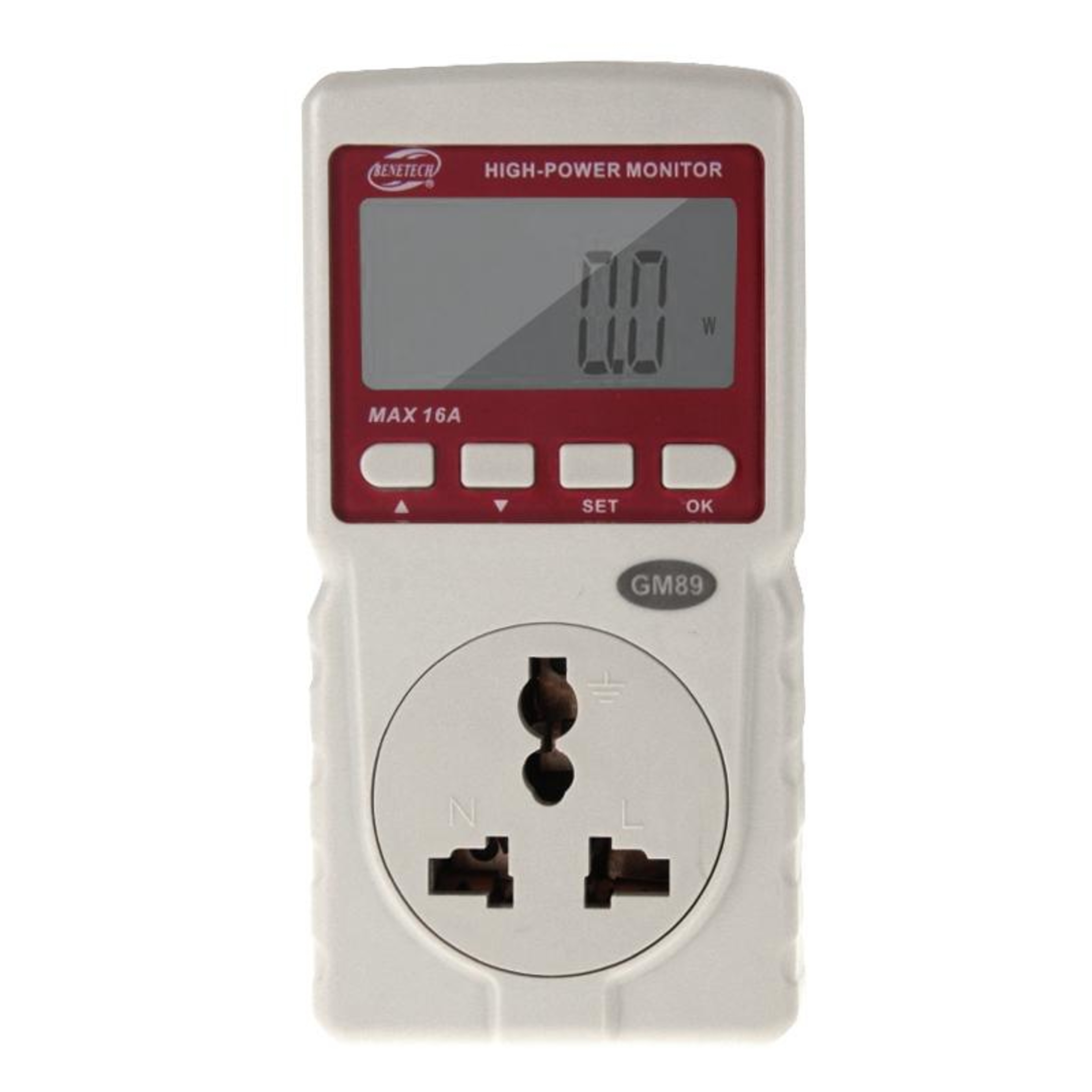High Power Energy Consumption Monitor Plug US Power Meter For Home Electricity Usage 0
