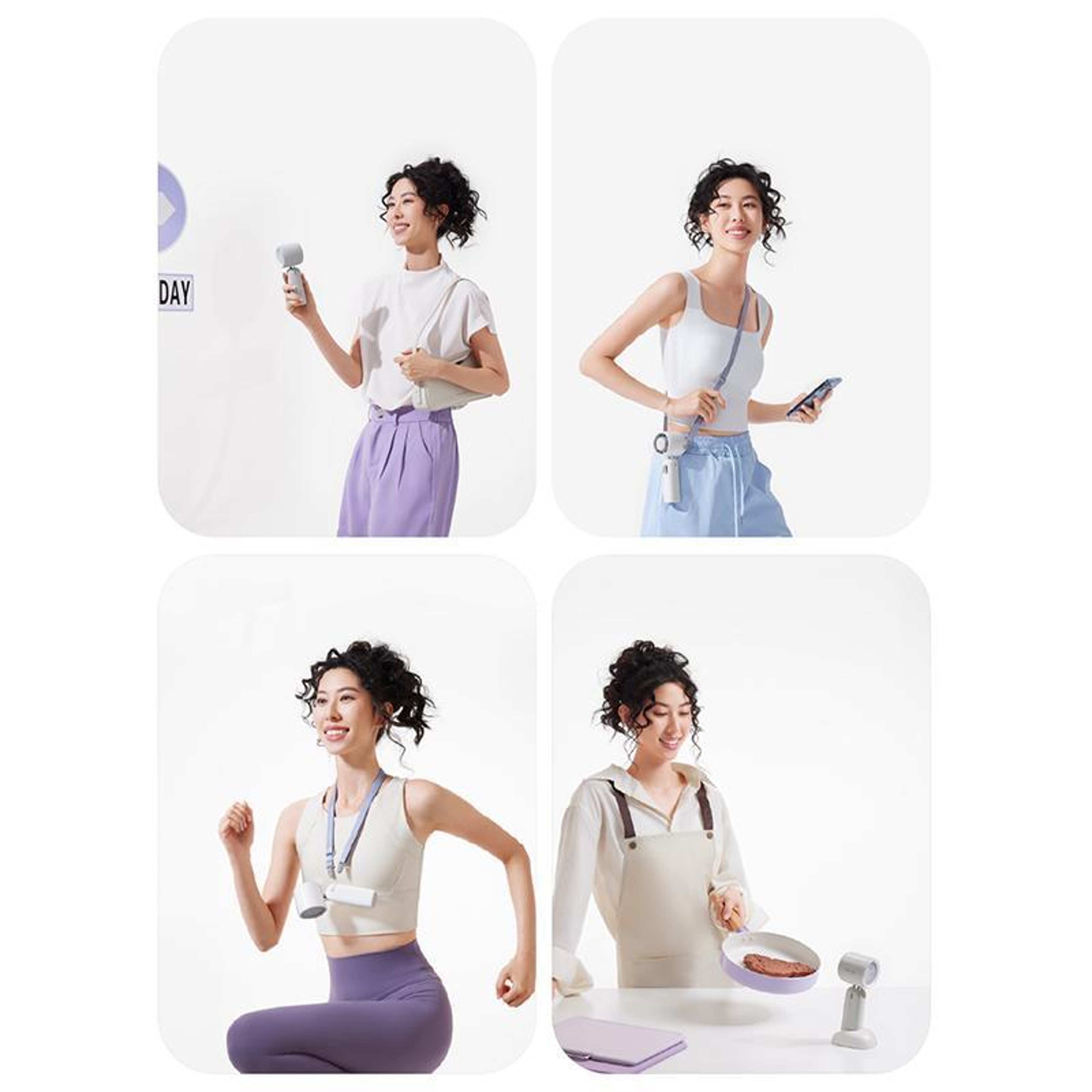 Max High Speed Silent Handheld Cooling Fan with Ice Cooling Portable Rechargeable Fan – view 8