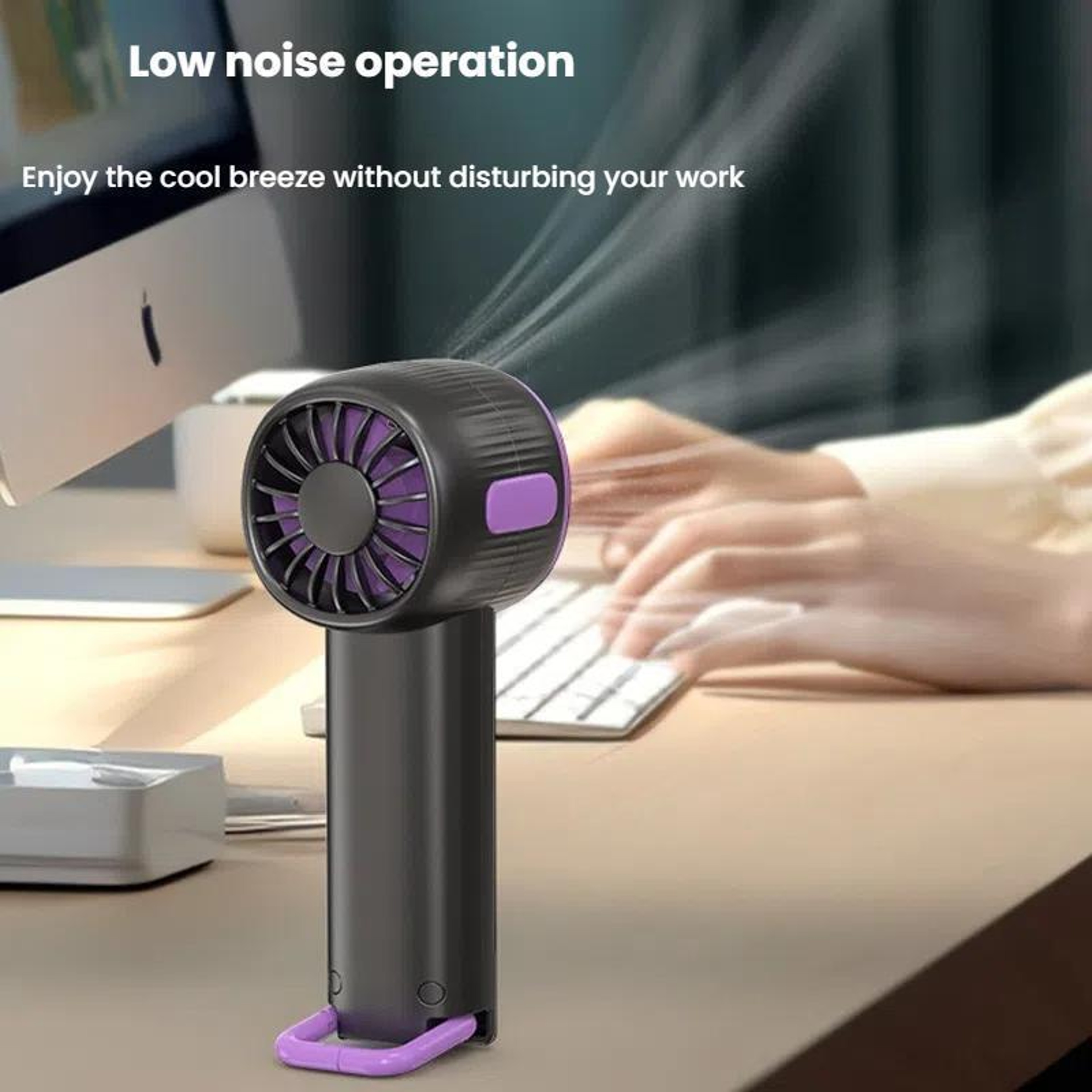 High-Speed USB Portable Semiconductor Cooling Handheld Fan, Digital Display Mini Cooling Fan – view 11