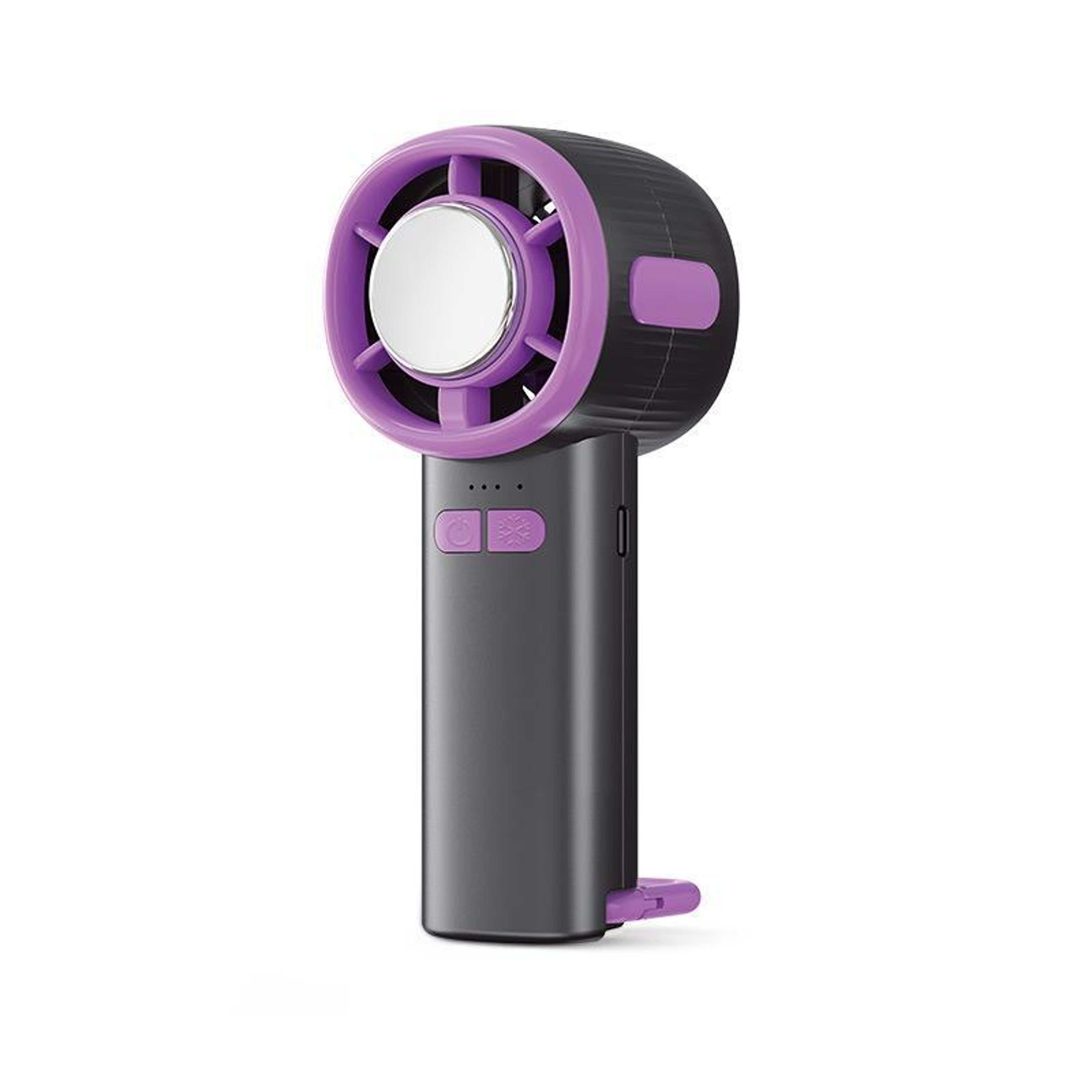 USB Rechargeable Semiconductor Cooling Fan with Digital Display Portable Handheld Mini Fan – view 1