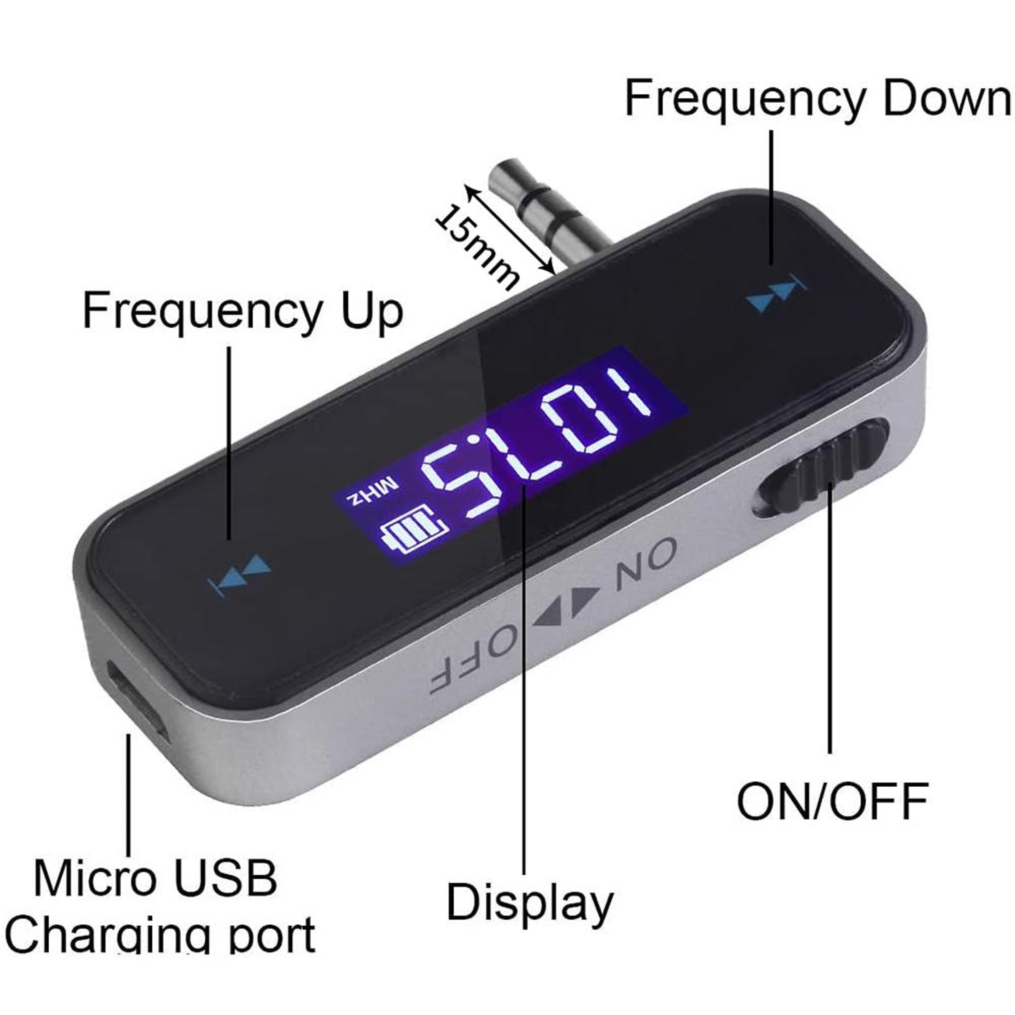 Mini FM Transmitter for Car Wireless MP3 Audio Adapter Car Radio Modulator – view 4