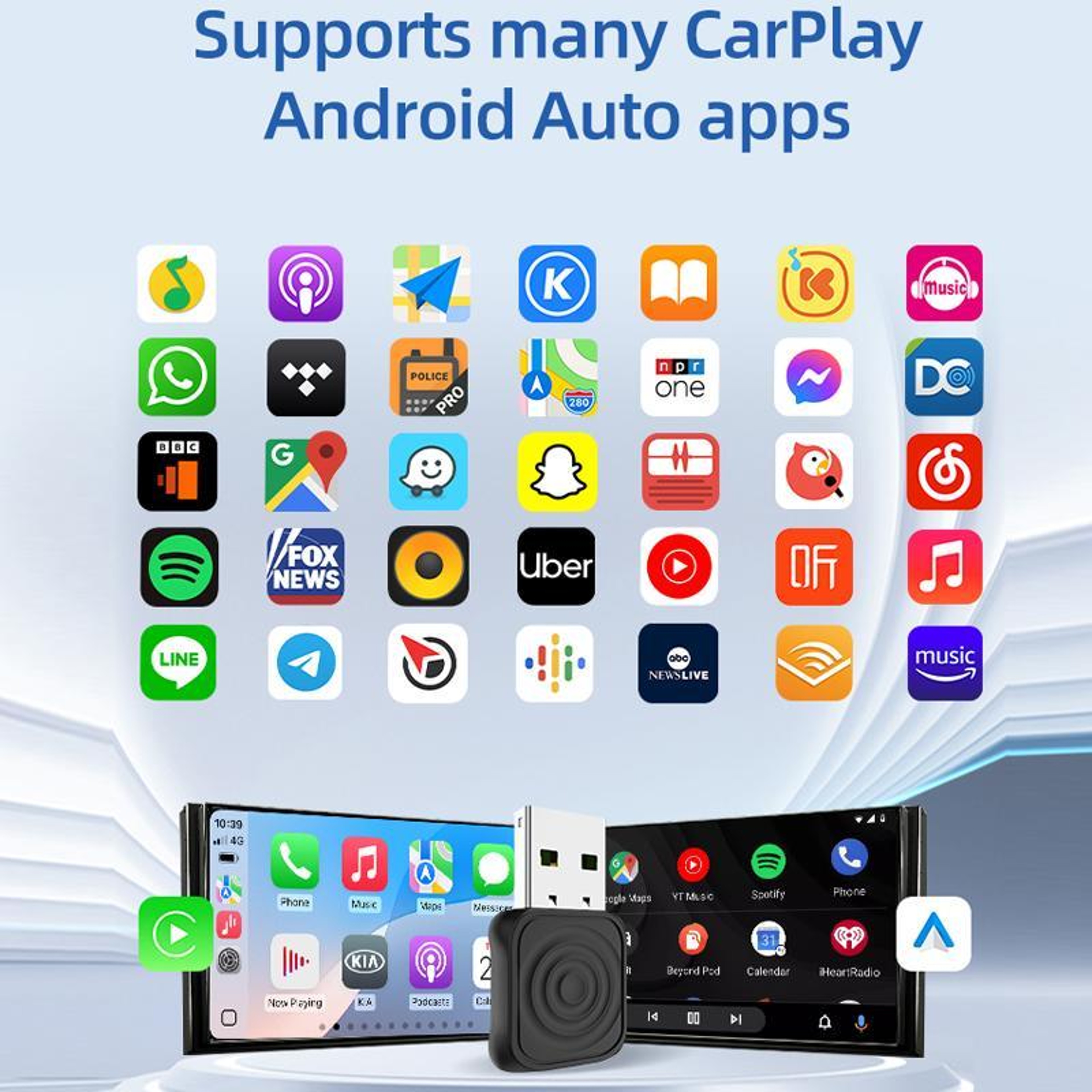 Carlinkit Wireless CarPlay & Android Auto Adapter Plug and Play USB Dongle – view 5