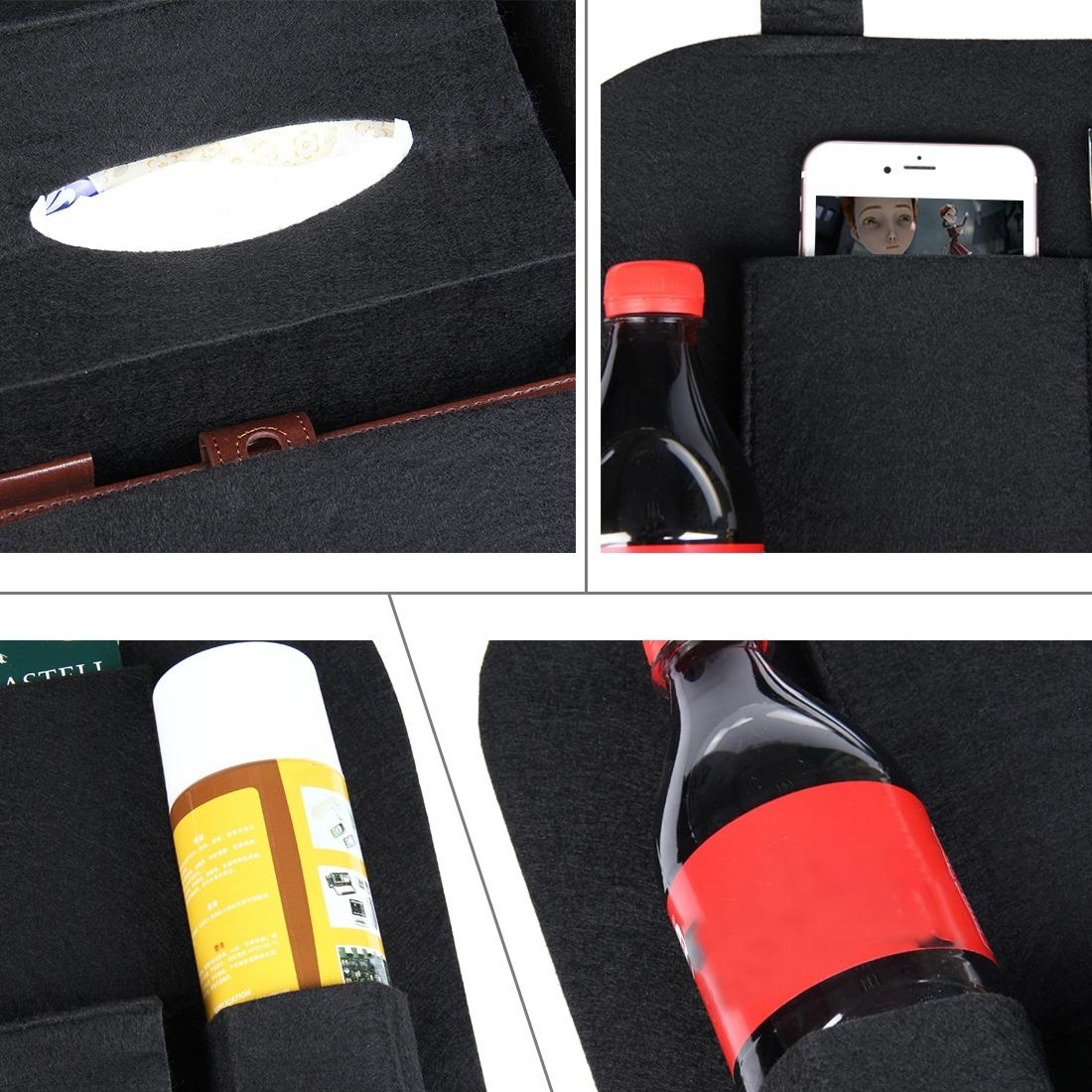 Multi-Pocket Car Backseat Organizer Car Storage Bag Travel Storage Organizer for Cars – view 4