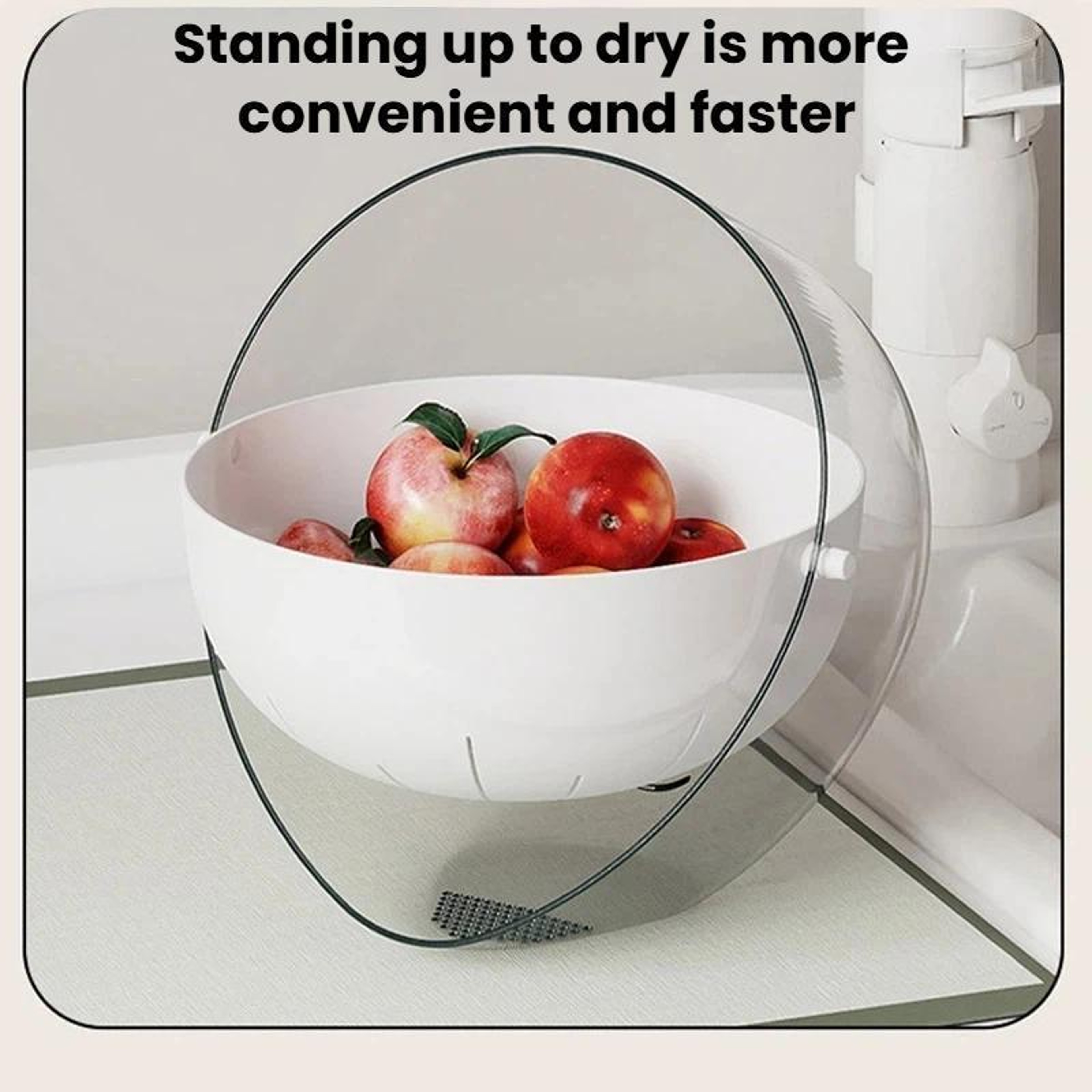 DoubleLayer Fruit  Vegetable Washing  Draining Basket  MultiFunction Kitchen Strainer  Rice Basin 3