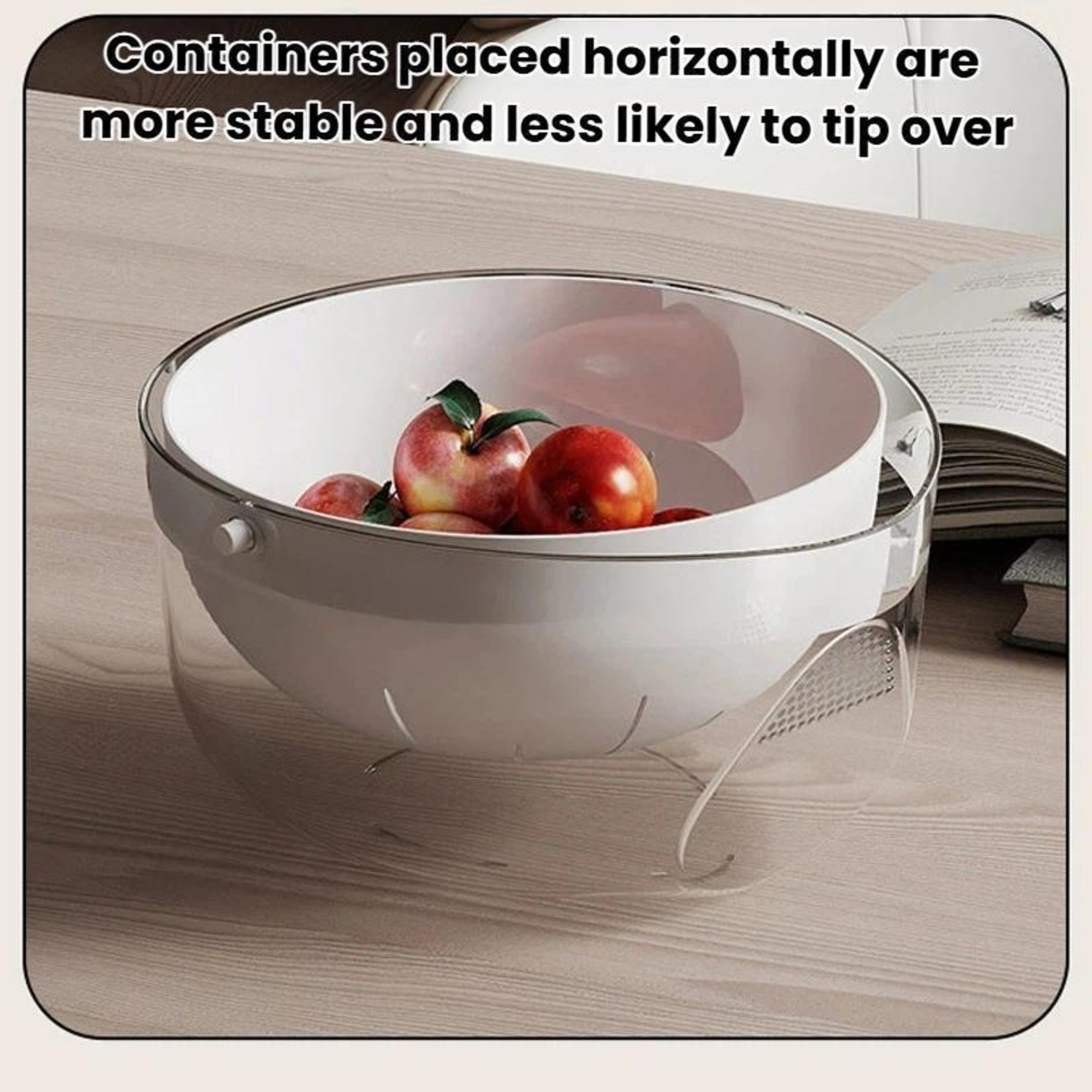 DoubleLayer Fruit  Vegetable Washing  Draining Basket  MultiFunction Kitchen Strainer  Rice Basin 4