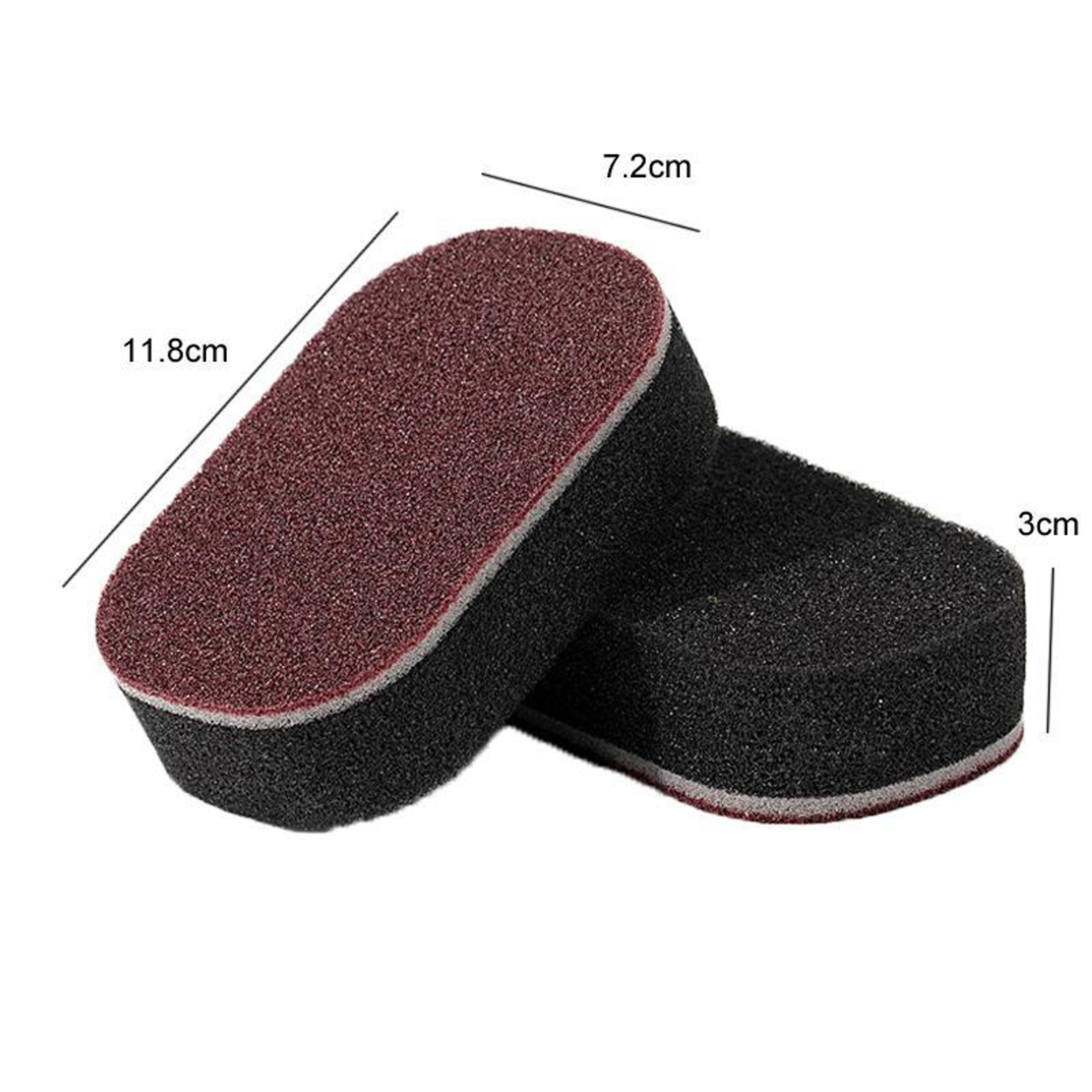 Diamond Abrasive Rust Remover Sponge Scrubber for Pots, Black Grime Cleaning – view 2