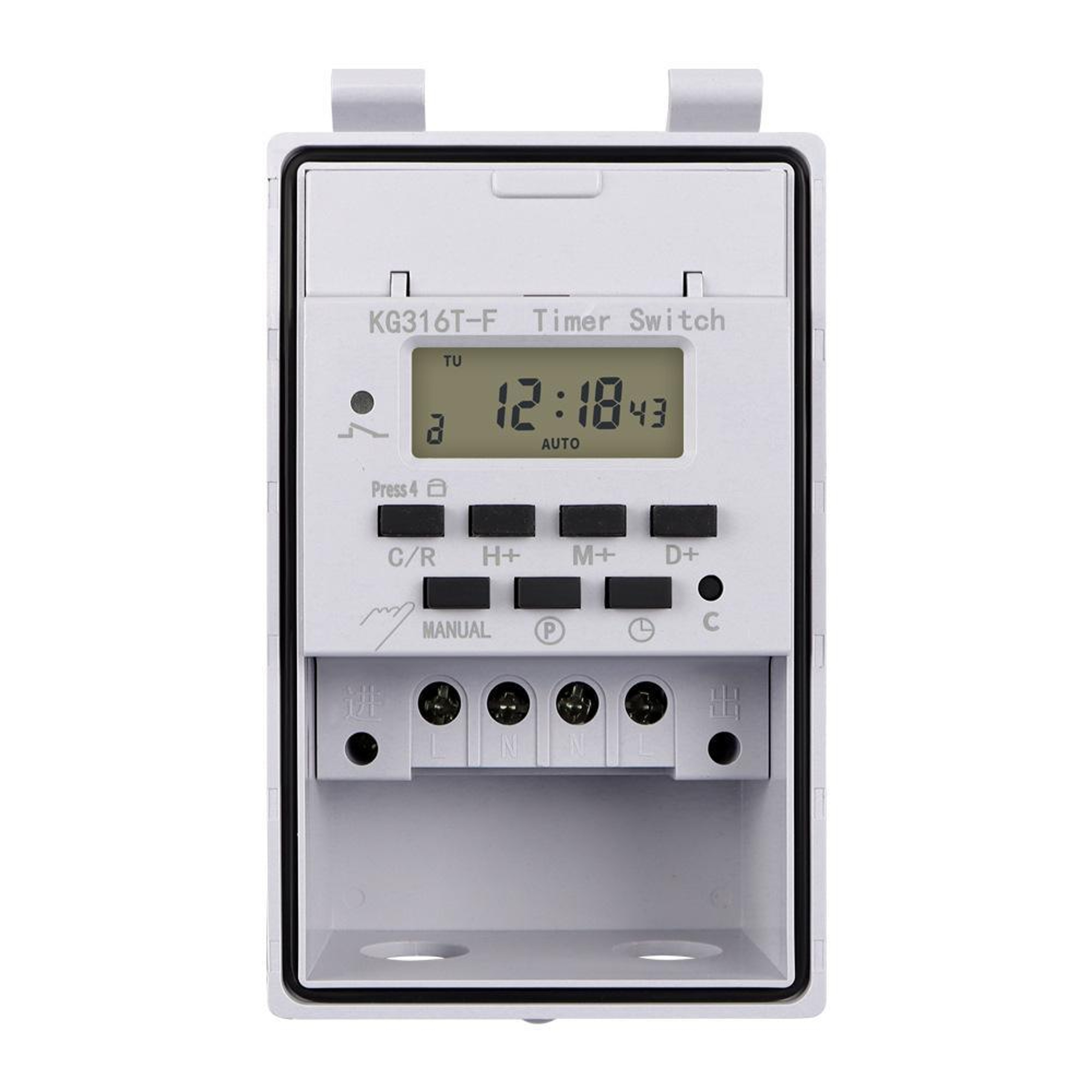 Digital Programmable Timer Switch Intelligent Weekly Electric Timer Controller – view 1