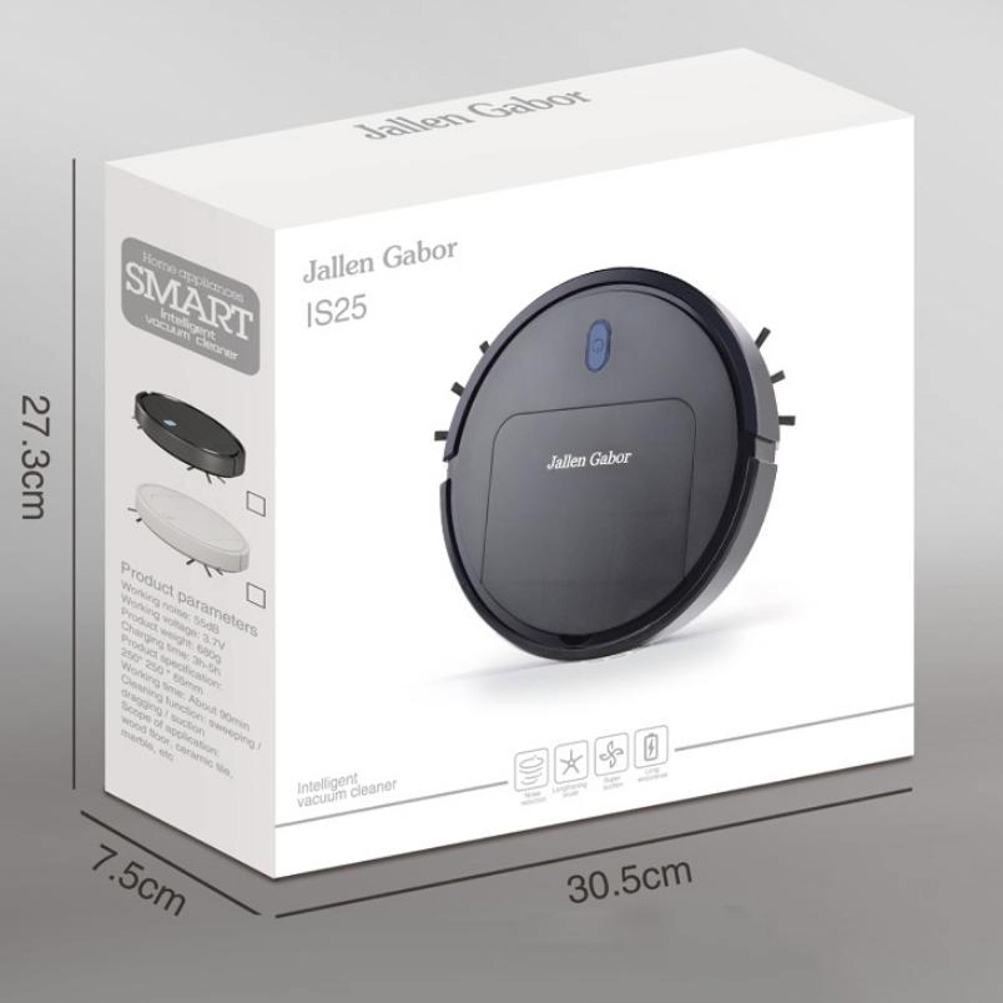 Jallen Gabor  Smart Vacuum Cleaner Toy Automatic Sweeping Robot USB Charging – view 9