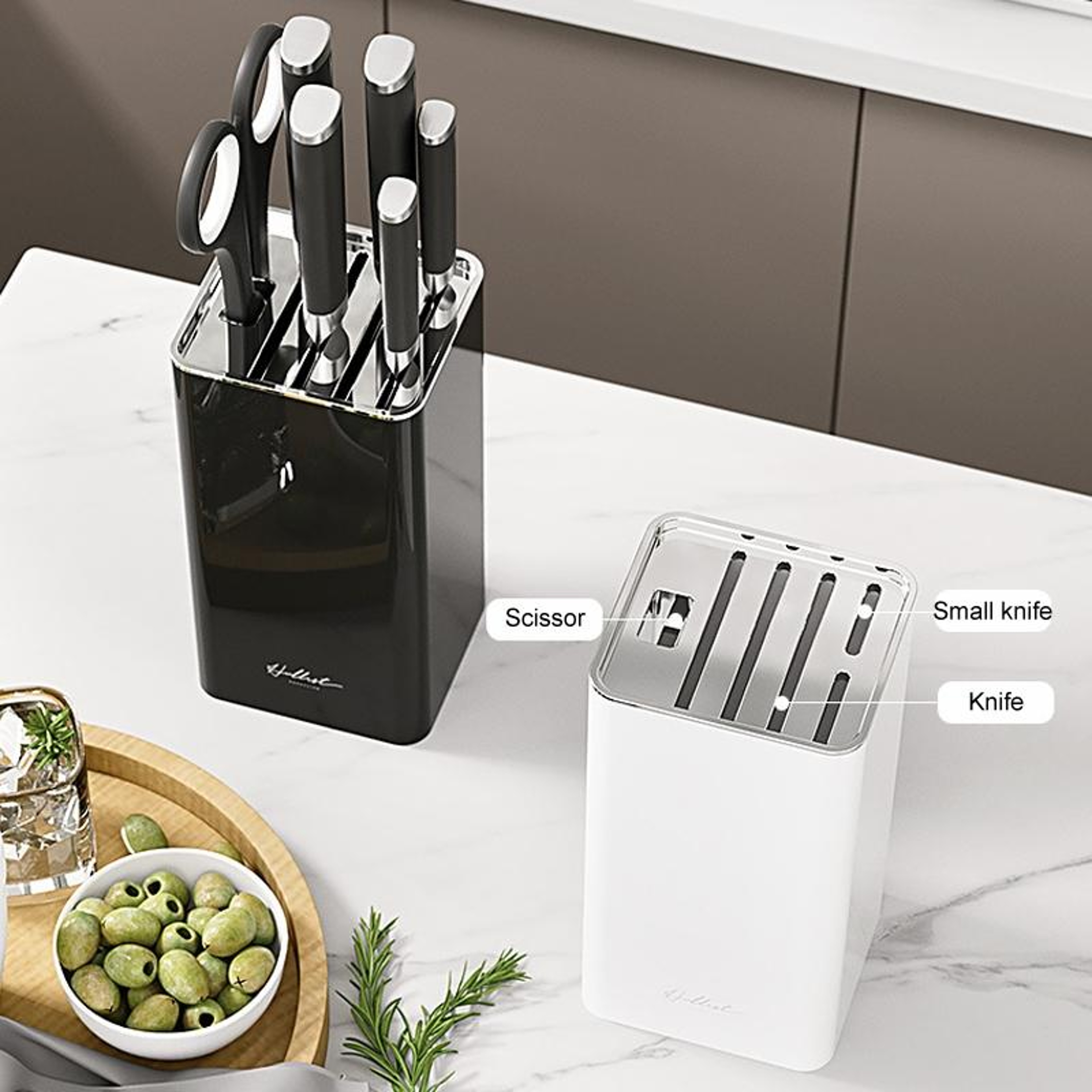 Countertop Kitchen Knife Storage Rack & Knife Organizer Rack for Safe Hygienic Knife Holder Organizer – view 8