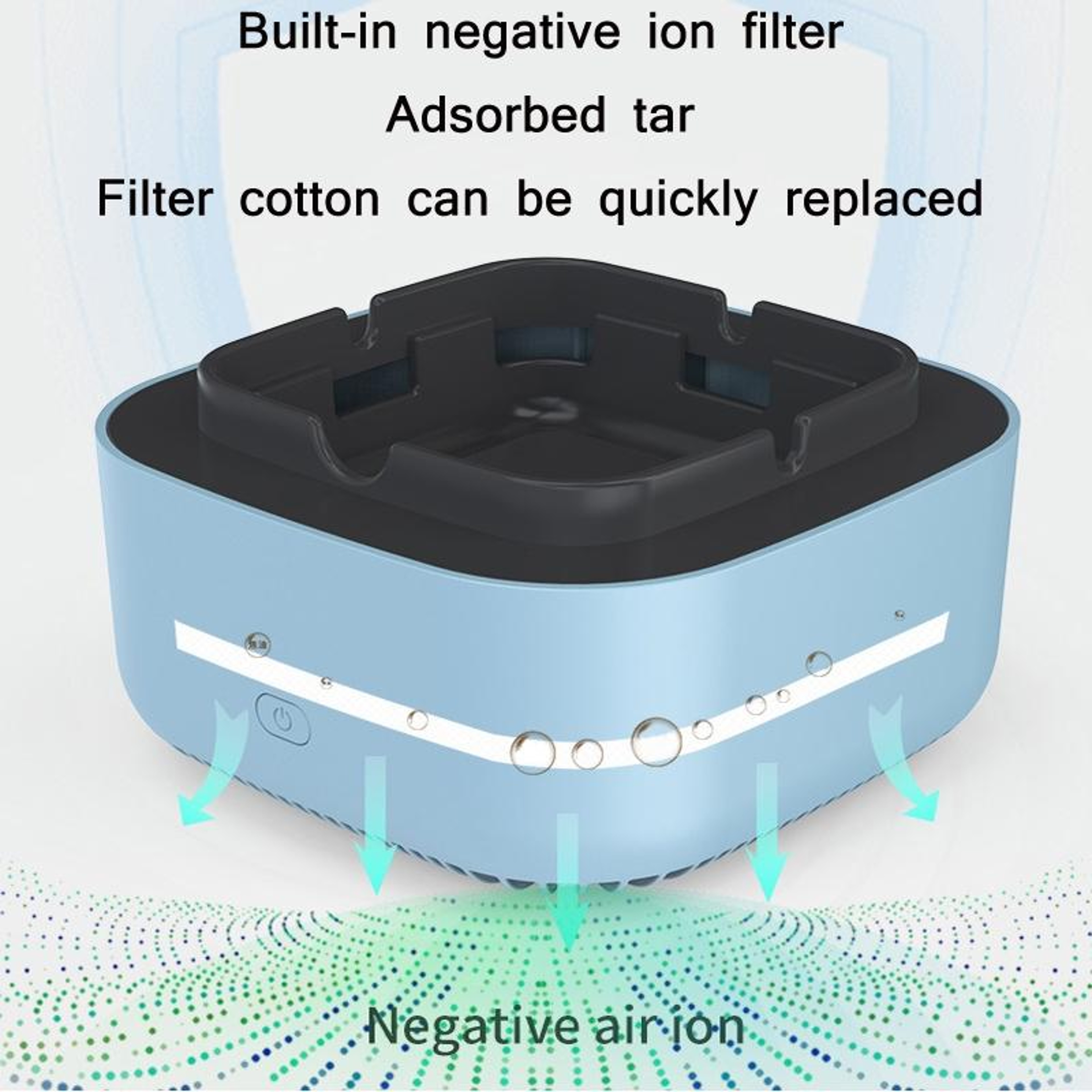 Electronic Ashtray Air Purifier Smoke Odor Eliminator for Home Indoor Smoking Use – view 5