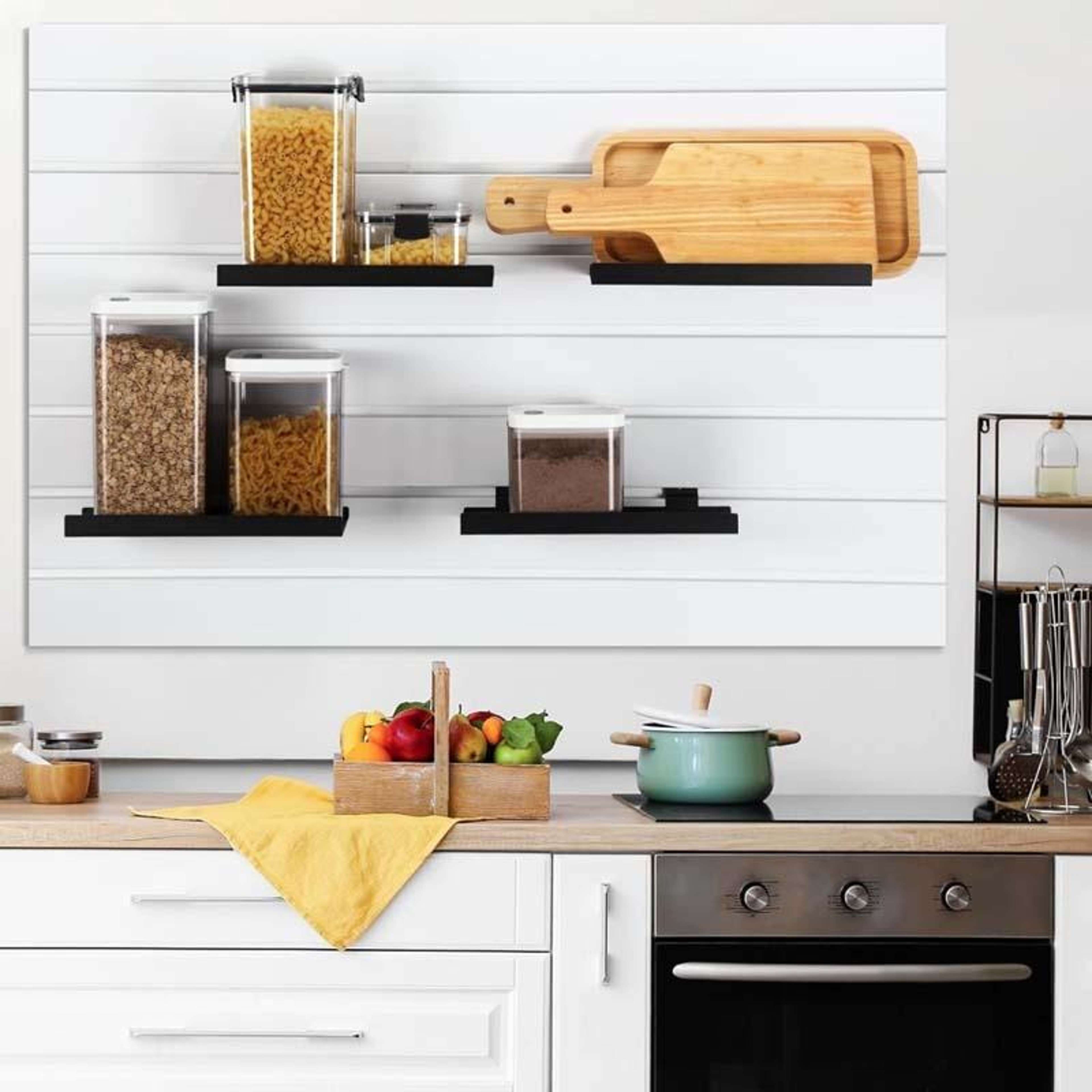 Wall Mounted Metal Display Rack  Iron Decorative Storage Holder for Home & Retail Organization – view 6