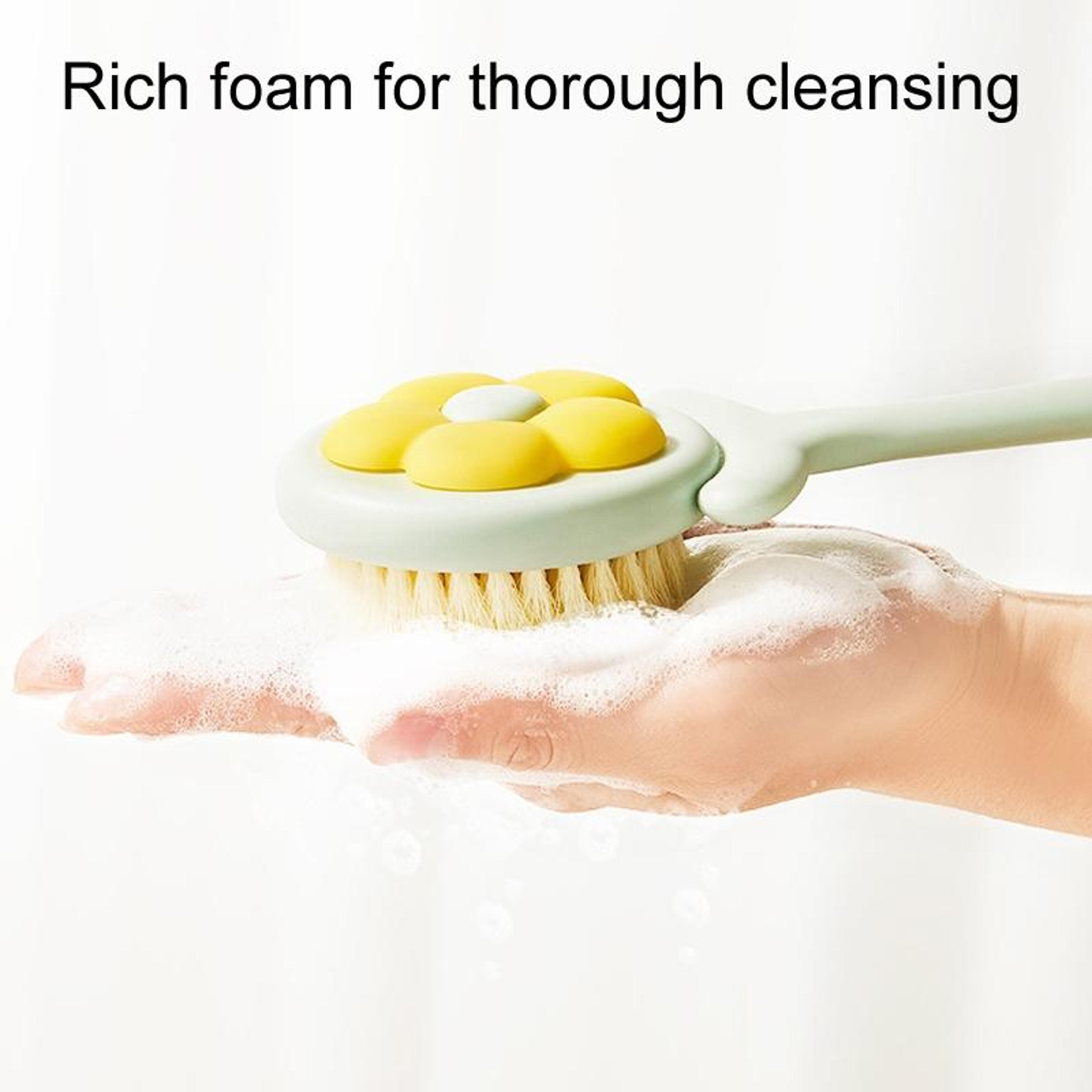 Long Handle Soft Bristle Shower Brush for Body & Back Cleaning – view 6