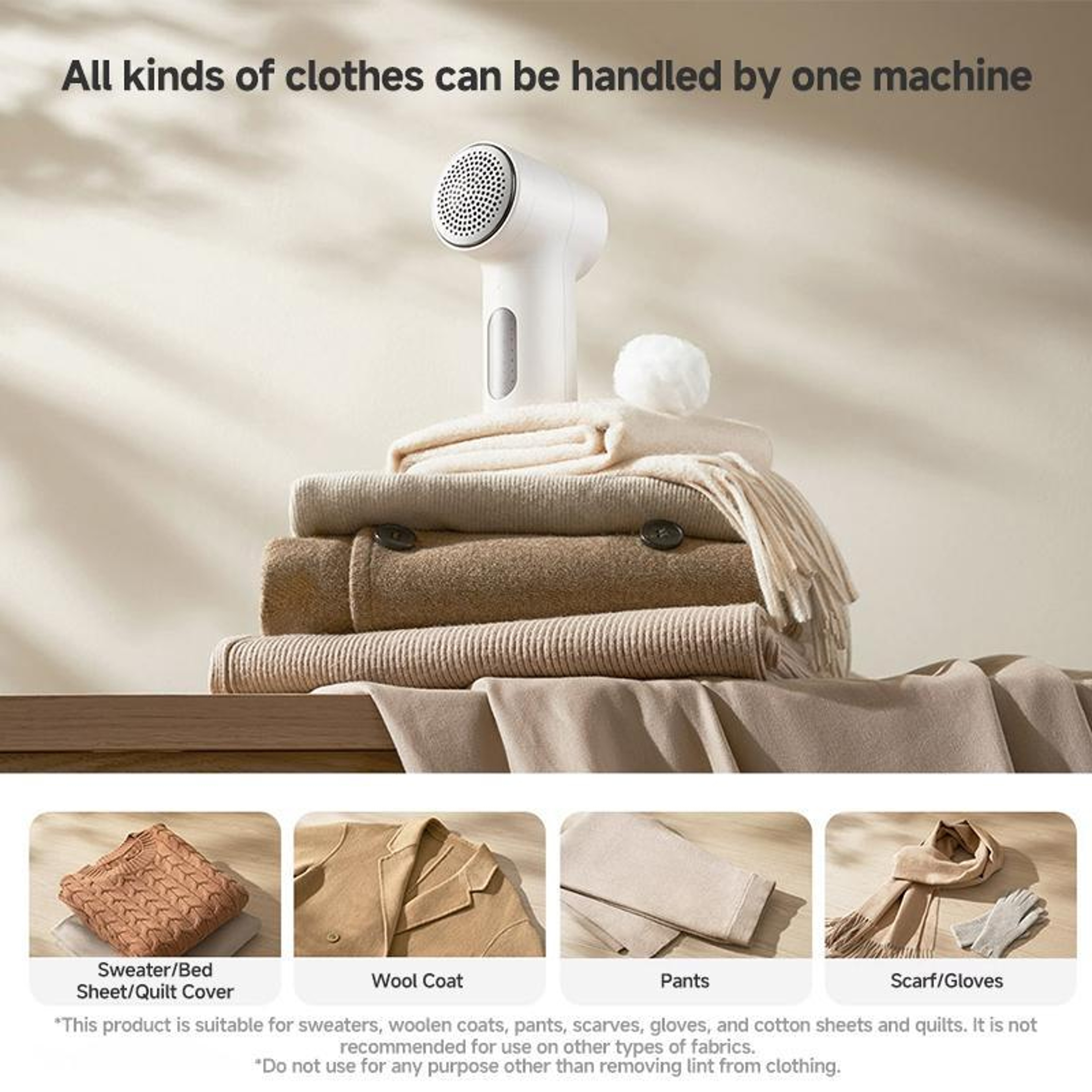 Xiaomi Fabric Shaver Pro, Portable lint remover, Rechargeable fabric shaver for Clothes – view 3