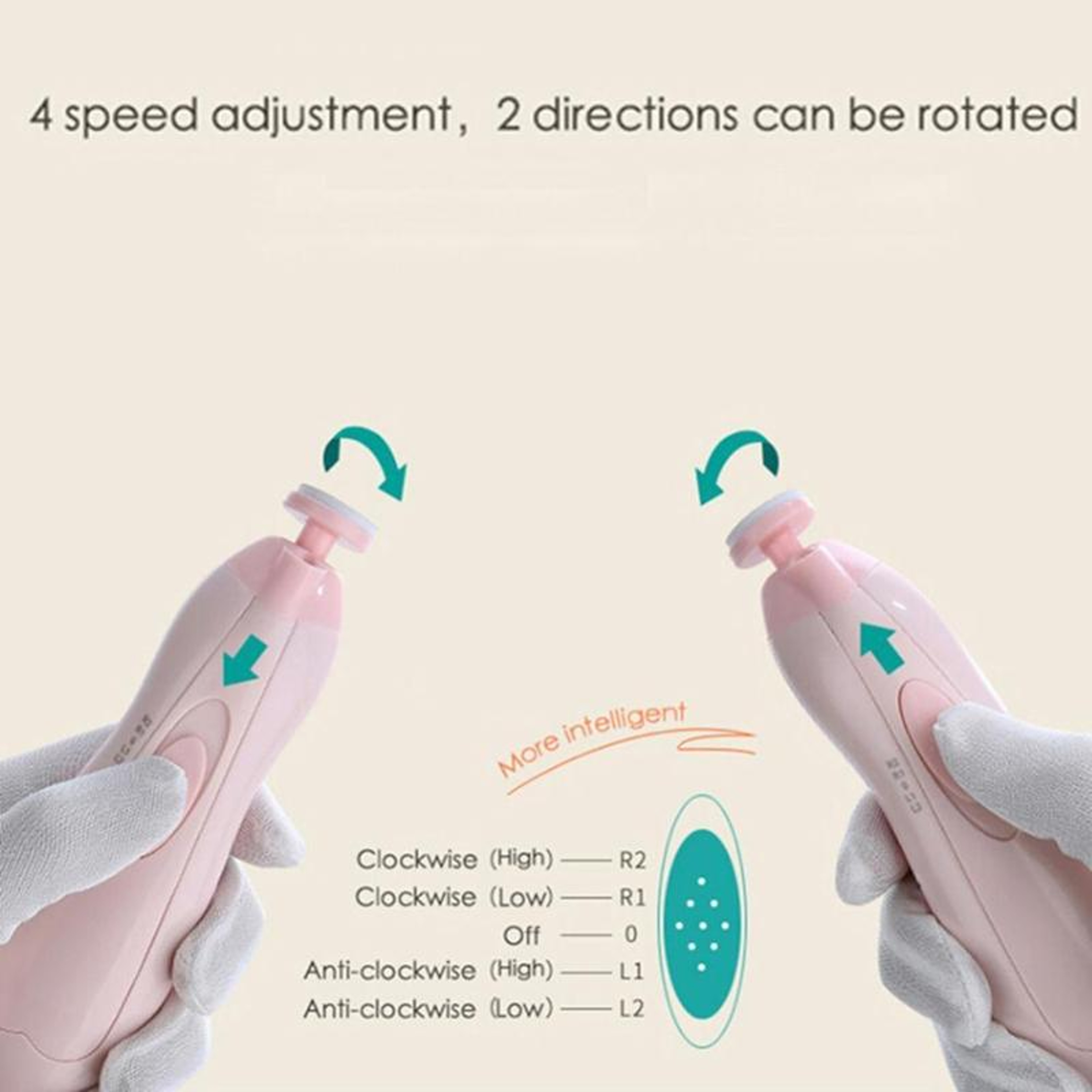 Electric Baby Nail Trimmer Safe Nail Clipper for Infants and Kids – view 6