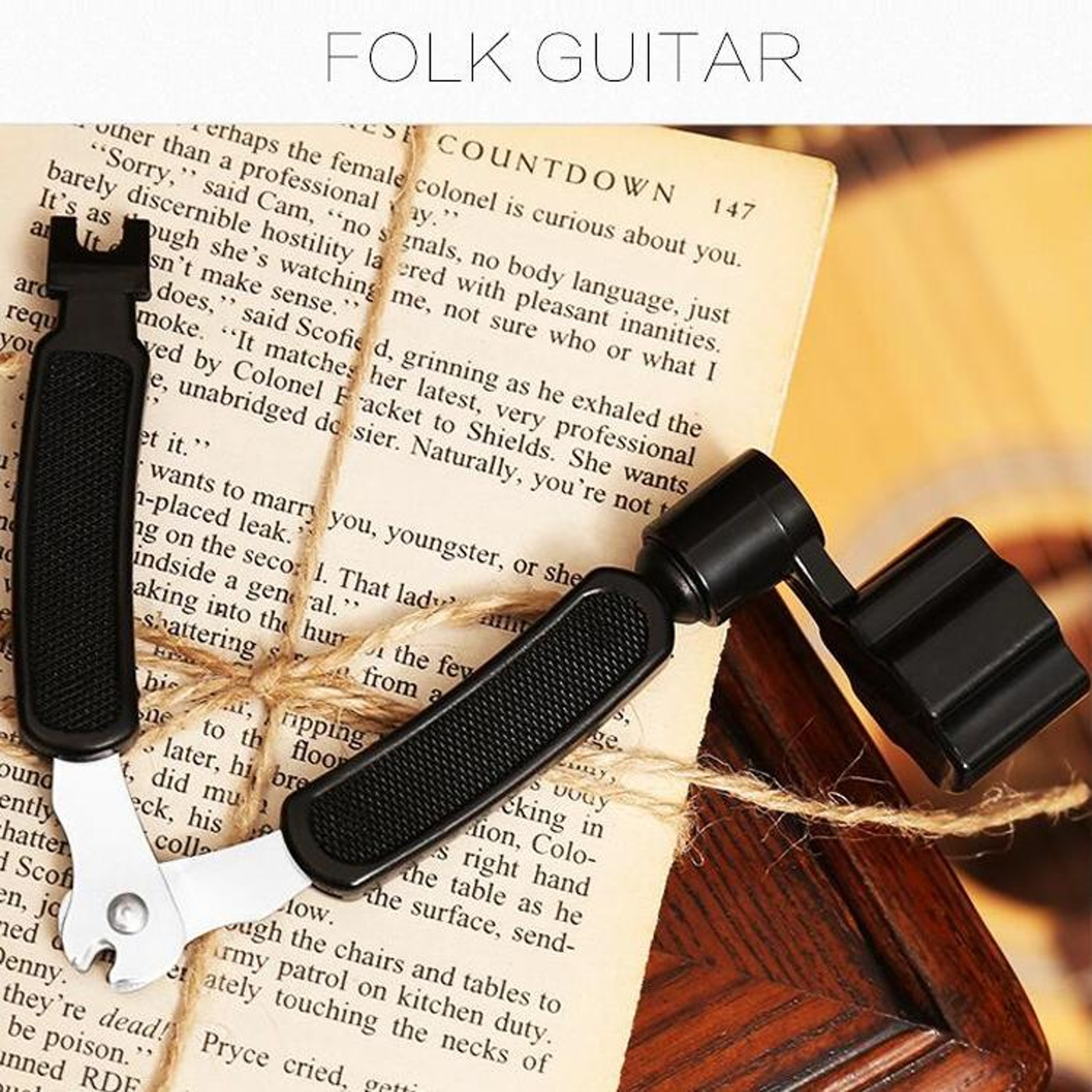 Guitar String Winder Cutter Clamp Tool for Fast String Changing – view 4