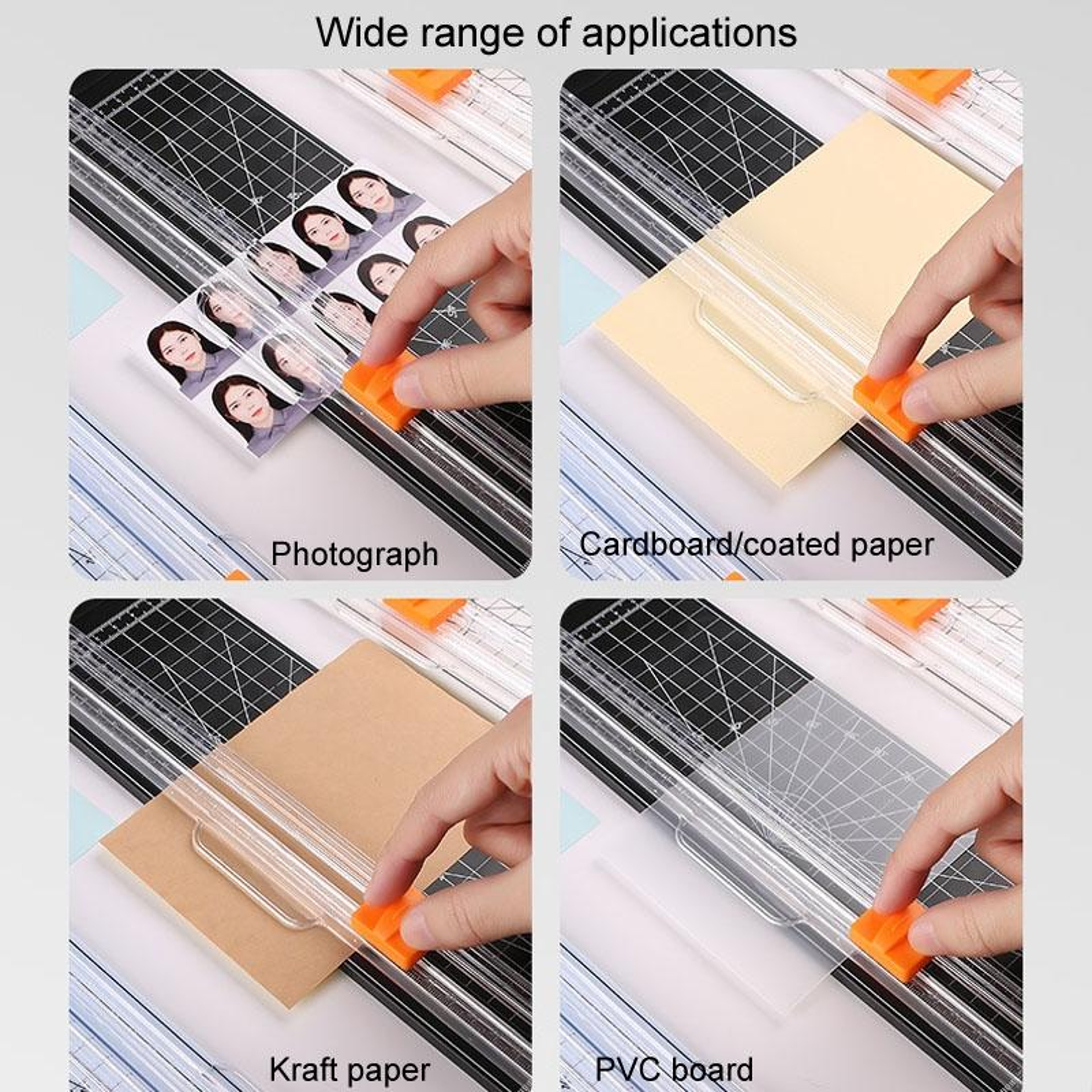 Portable Paper Cutter  Paper Trimmer DIY Photo Cutting Machine with Pull-out Ruler – view 3