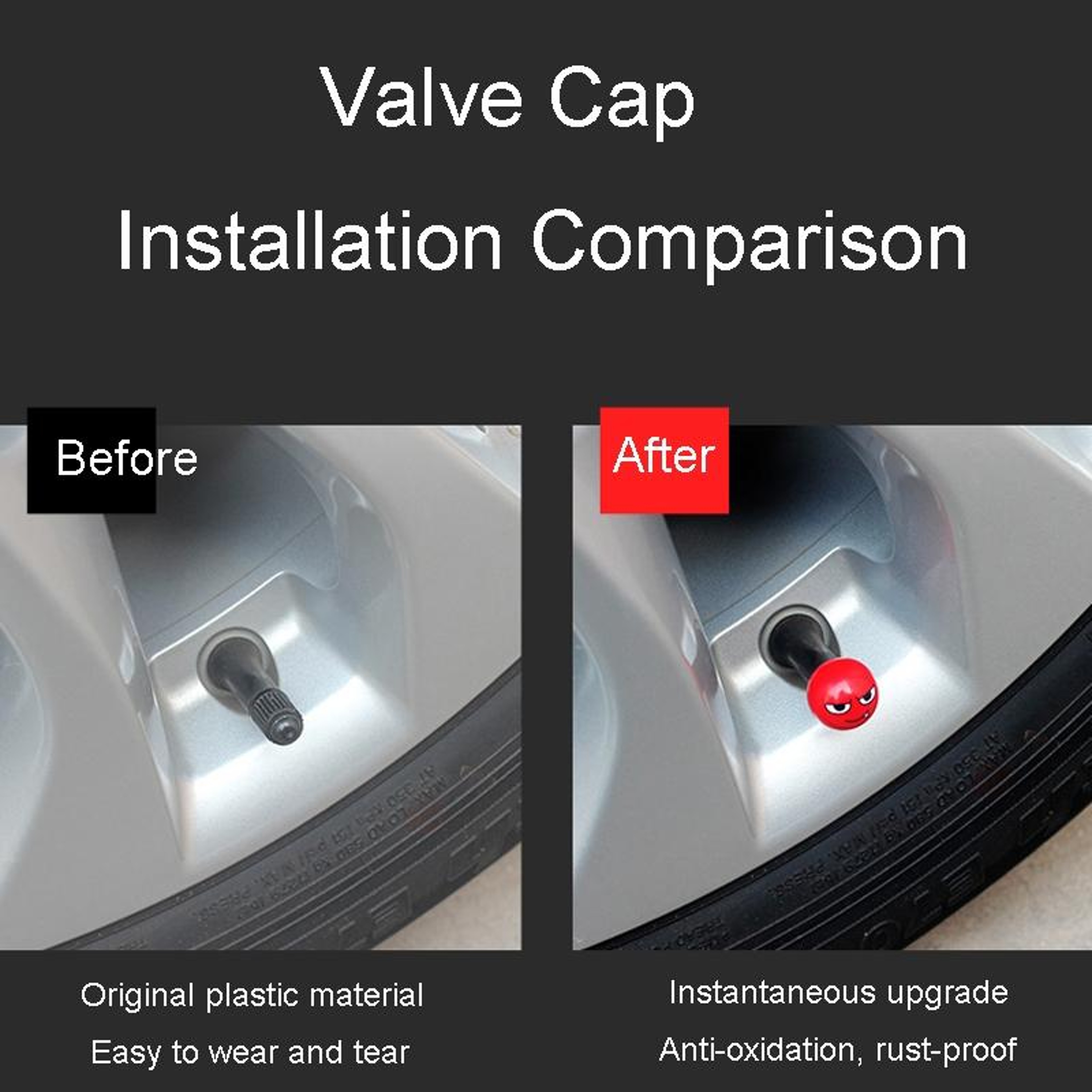 Devil Ball Tire Valve Caps  Universal Automotive Valve Stem Caps – view 7