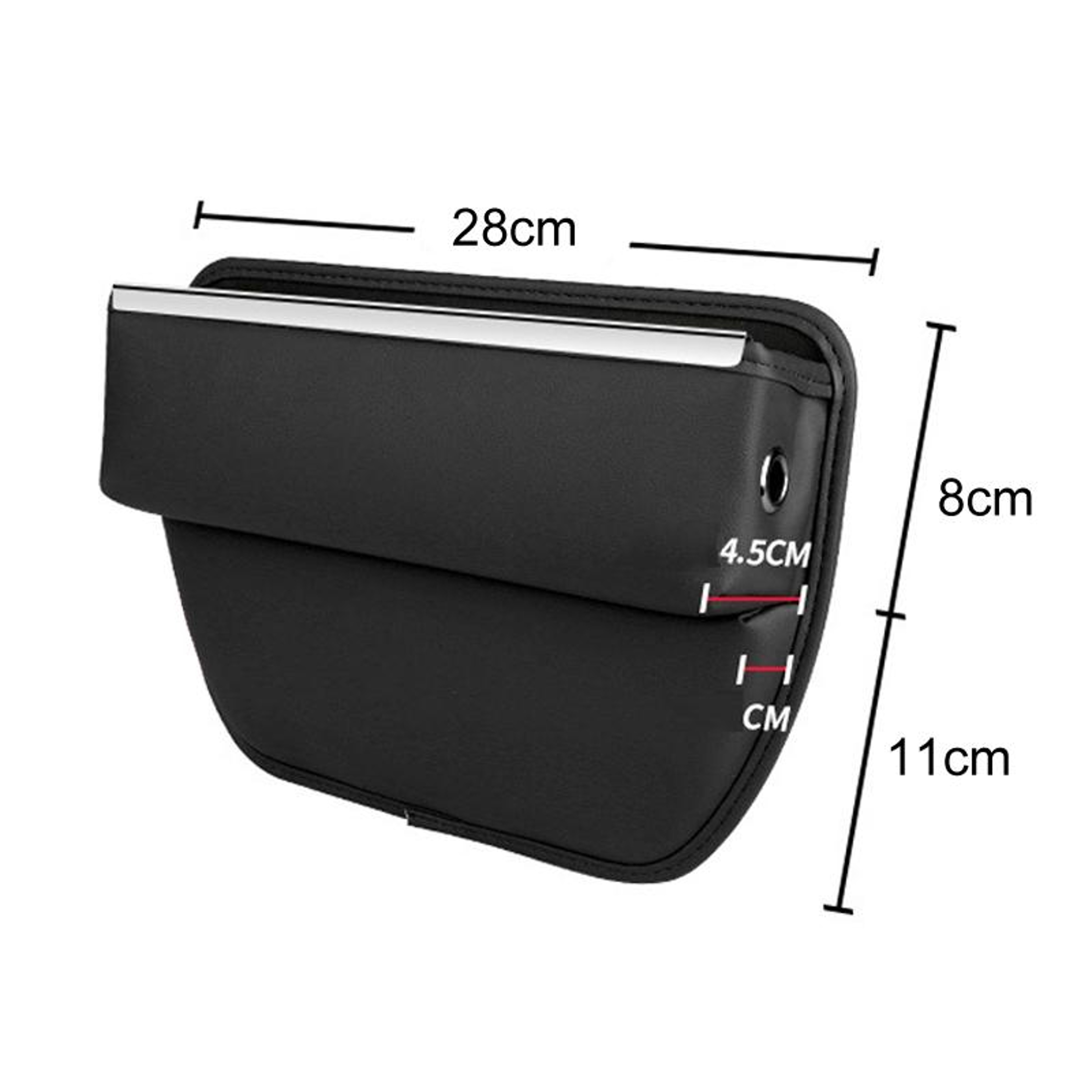 Universal Leather Car Seat Gap Organizer Storage Bag  Seat Gap Filler for Clean Car Interior – view 3
