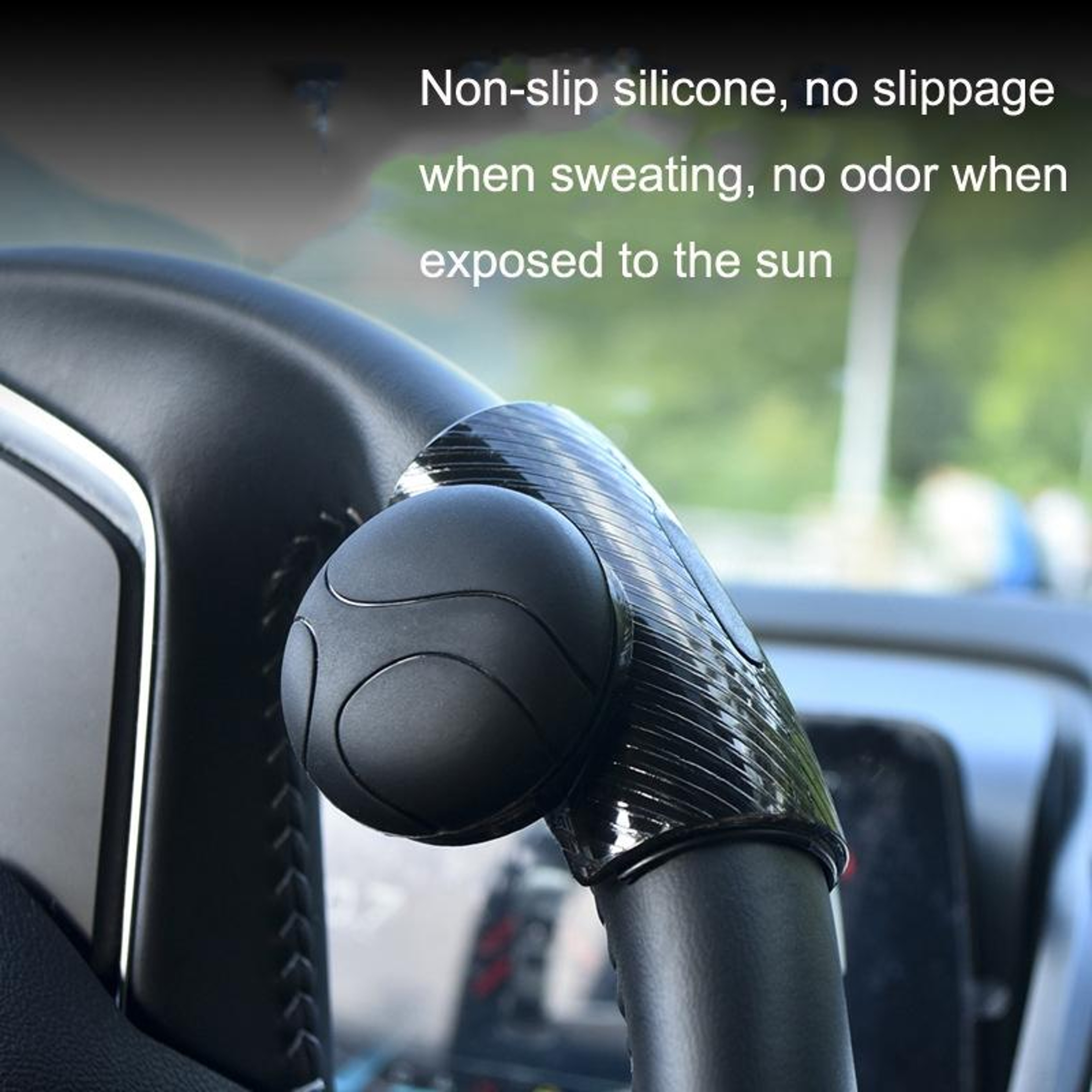 Smooth Turn Steering Wheel Booster Knob with Silicone Grip for Easy One-Hand Driving – view 4