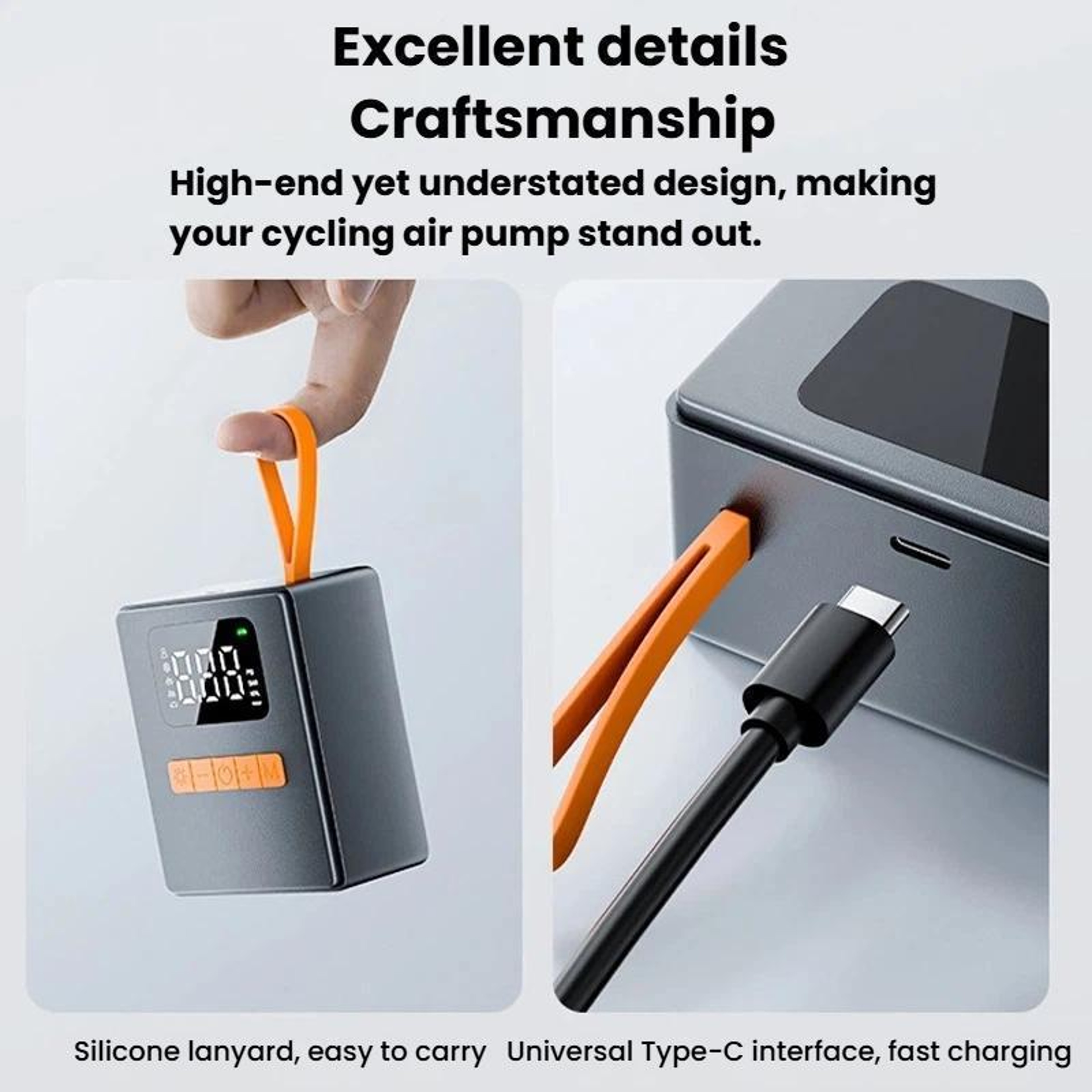 Portable Digital Tire Inflator & Car Air Pump with Pressure Detection – view 7