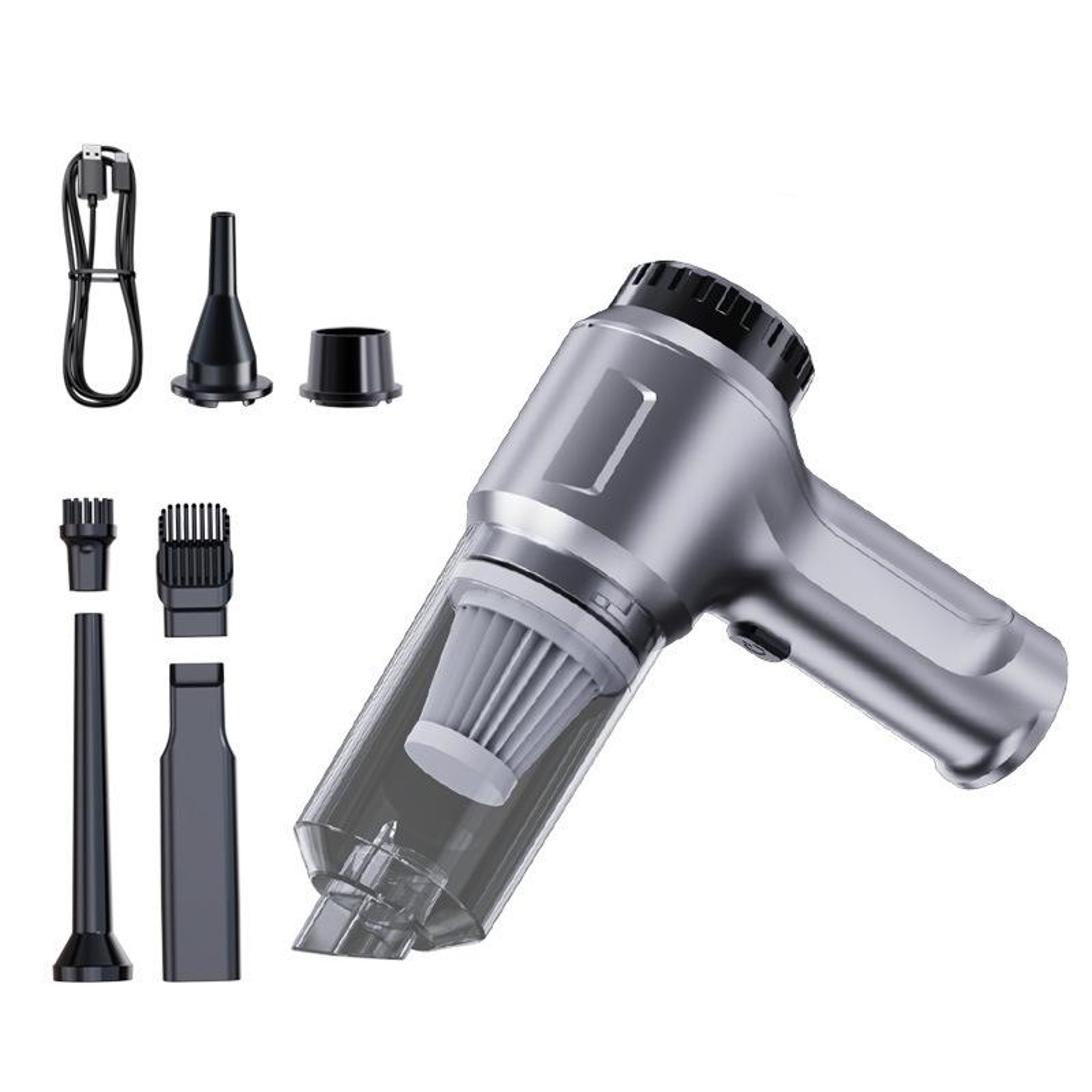 Portable Cordless Car Vacuum Cleaner with Blower High Power Automotive Dust Removal Tool – view 1