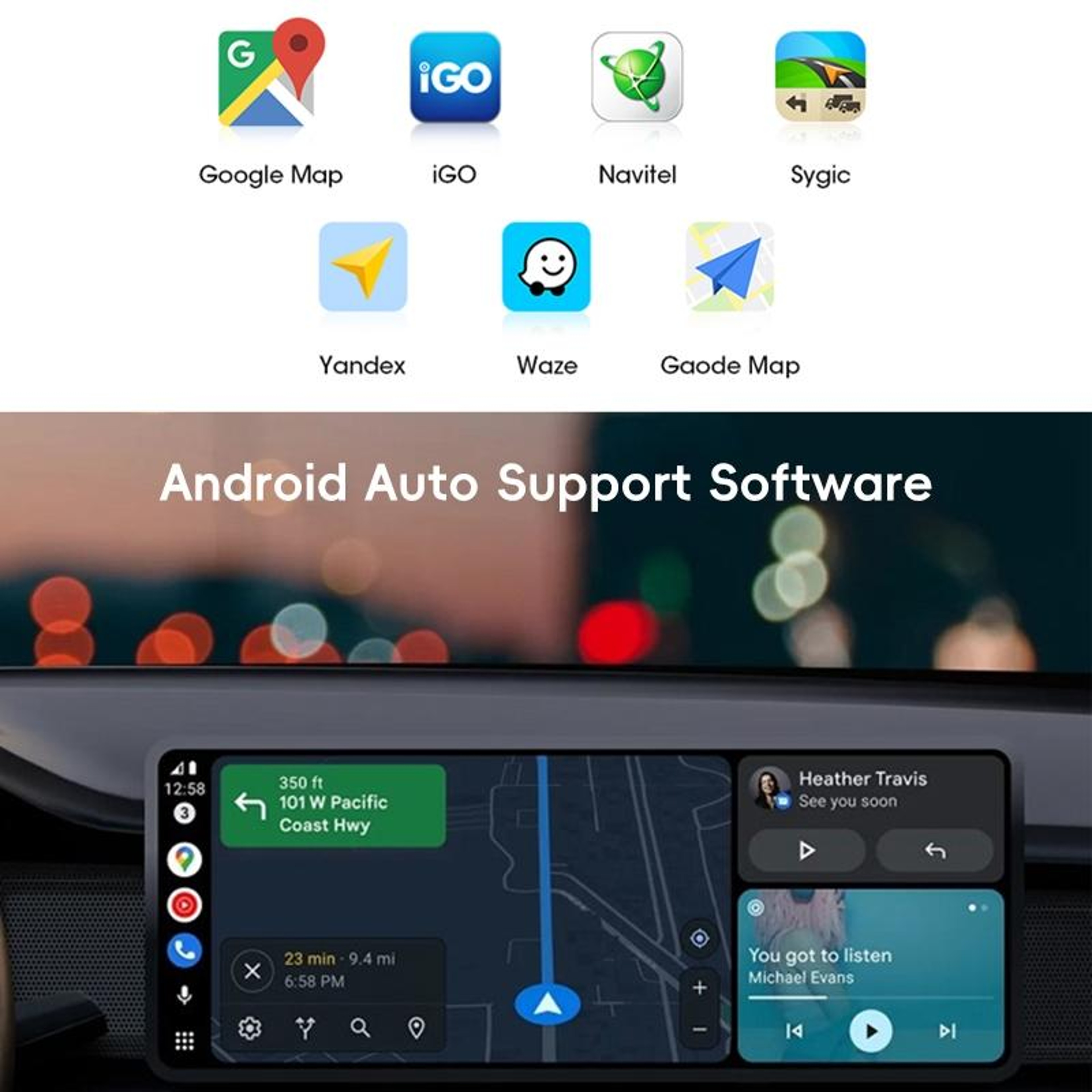 Wireless CarPlay and Android Auto Wireless Adapter  and Play Car Connectivity Box Black – view 10