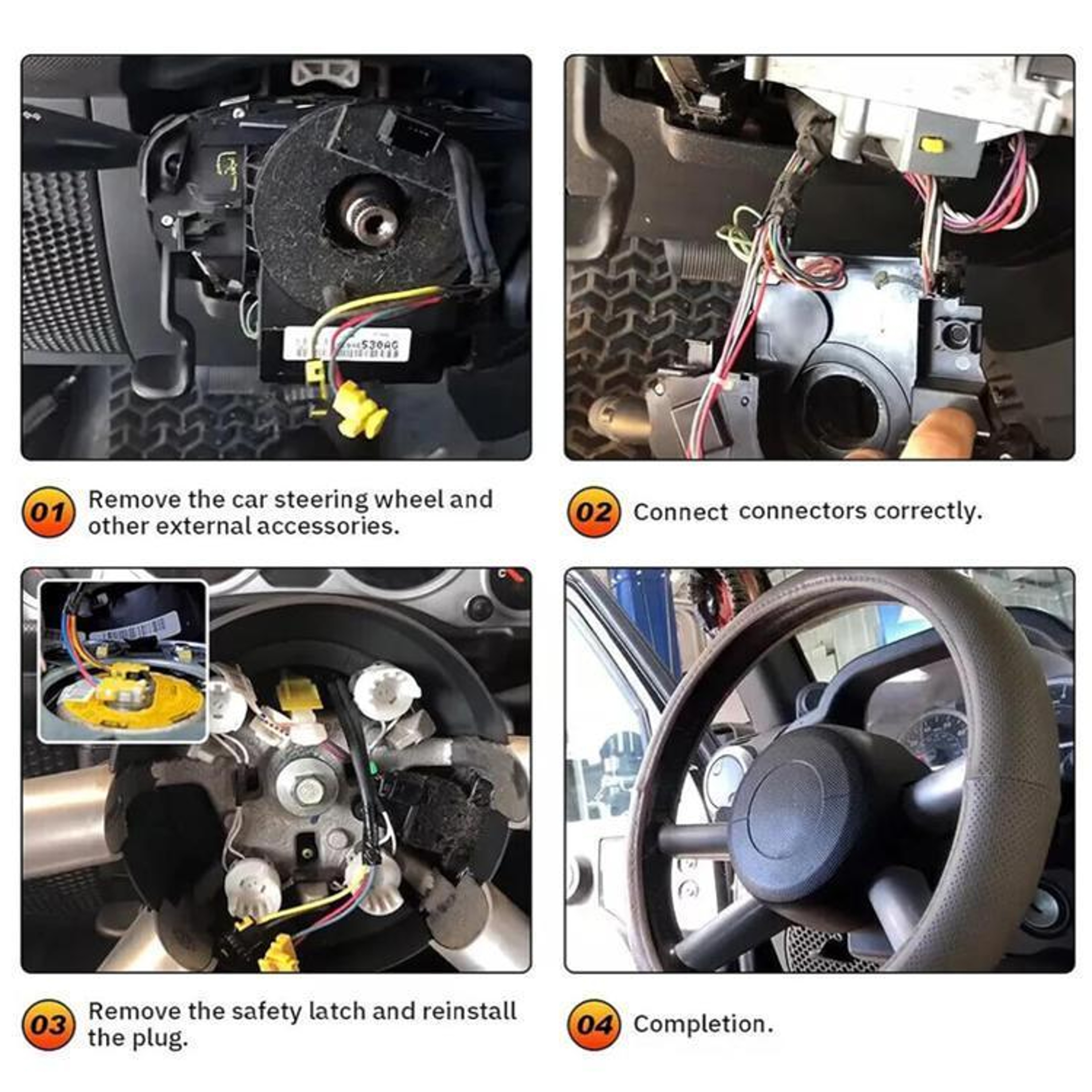 Mitsubishi Spiral Clock Spring Coil  Steering Wheel Airbag Clock Spring Replacement – view 4