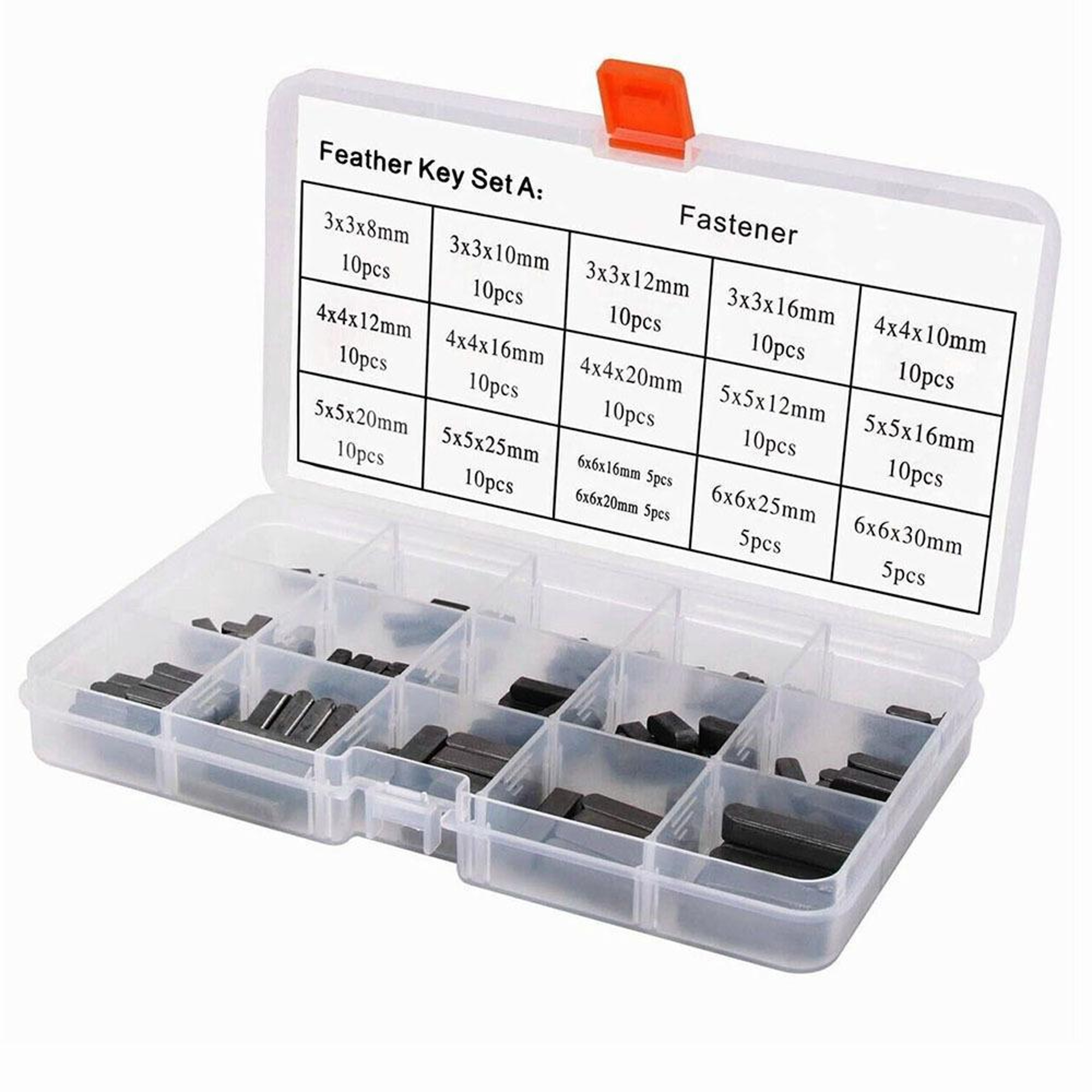 Parallel Pin Keys Shaft Pulley Key Set  Boxed Drive Shaft Assortment – view 1
